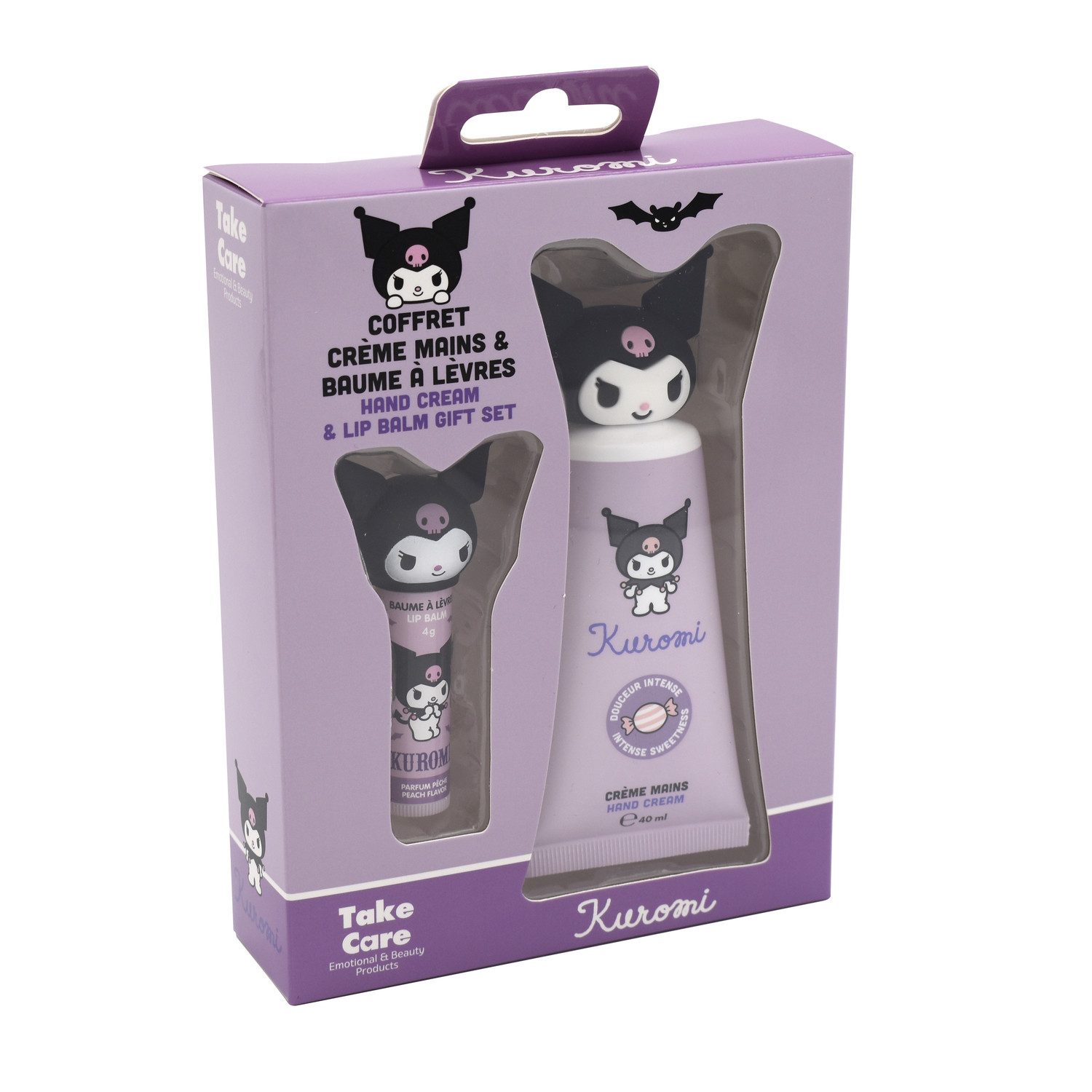HF Home Flair Handpflege-Set 1x Kuromi Handpflege-Geschenkset mit Handcreme & Lippenbalsam, 1-tlg., Ultimatives Pflege-Duo!