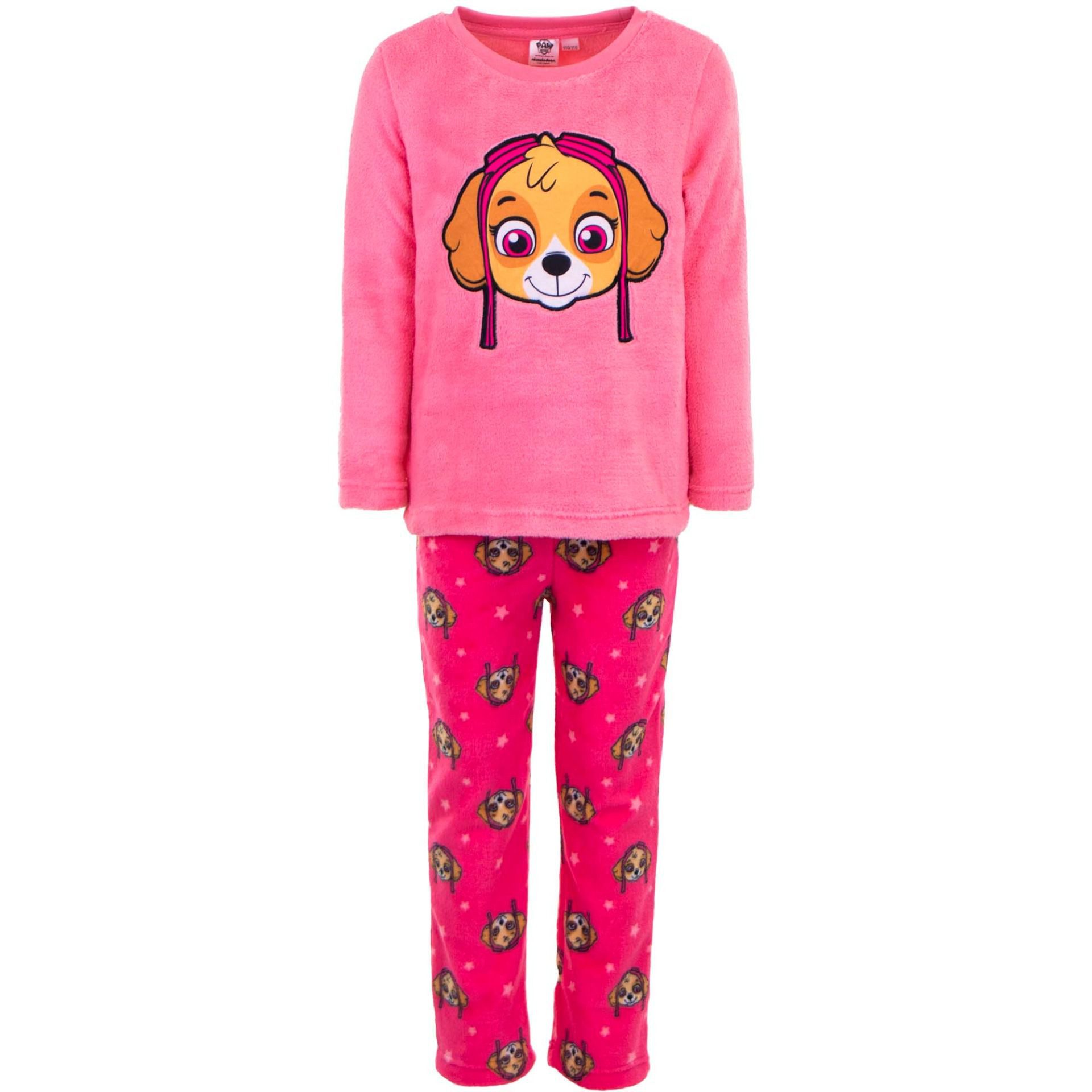 PAW PATROL Pyjama Schlafanzug Korallen-Fleece Pyjama Nachtanzug für Kinder