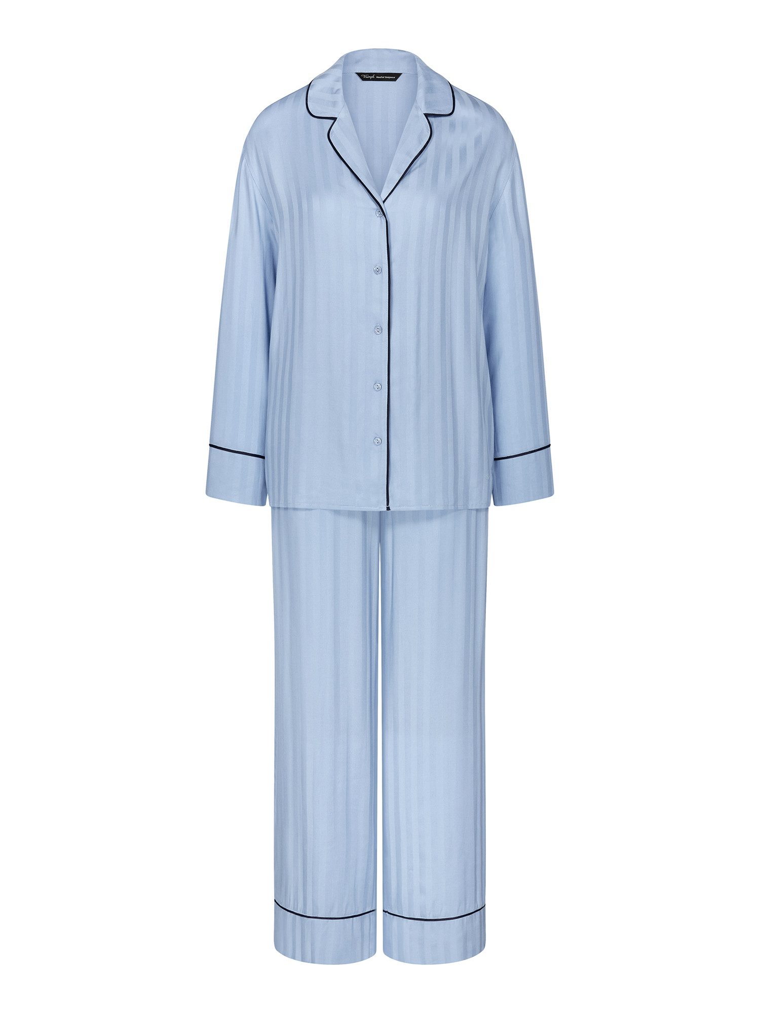 Triumph Pyjama Amourette Jacquard (2 tlg) Button-Down-Kragen - Hose mit Sei günstig online kaufen