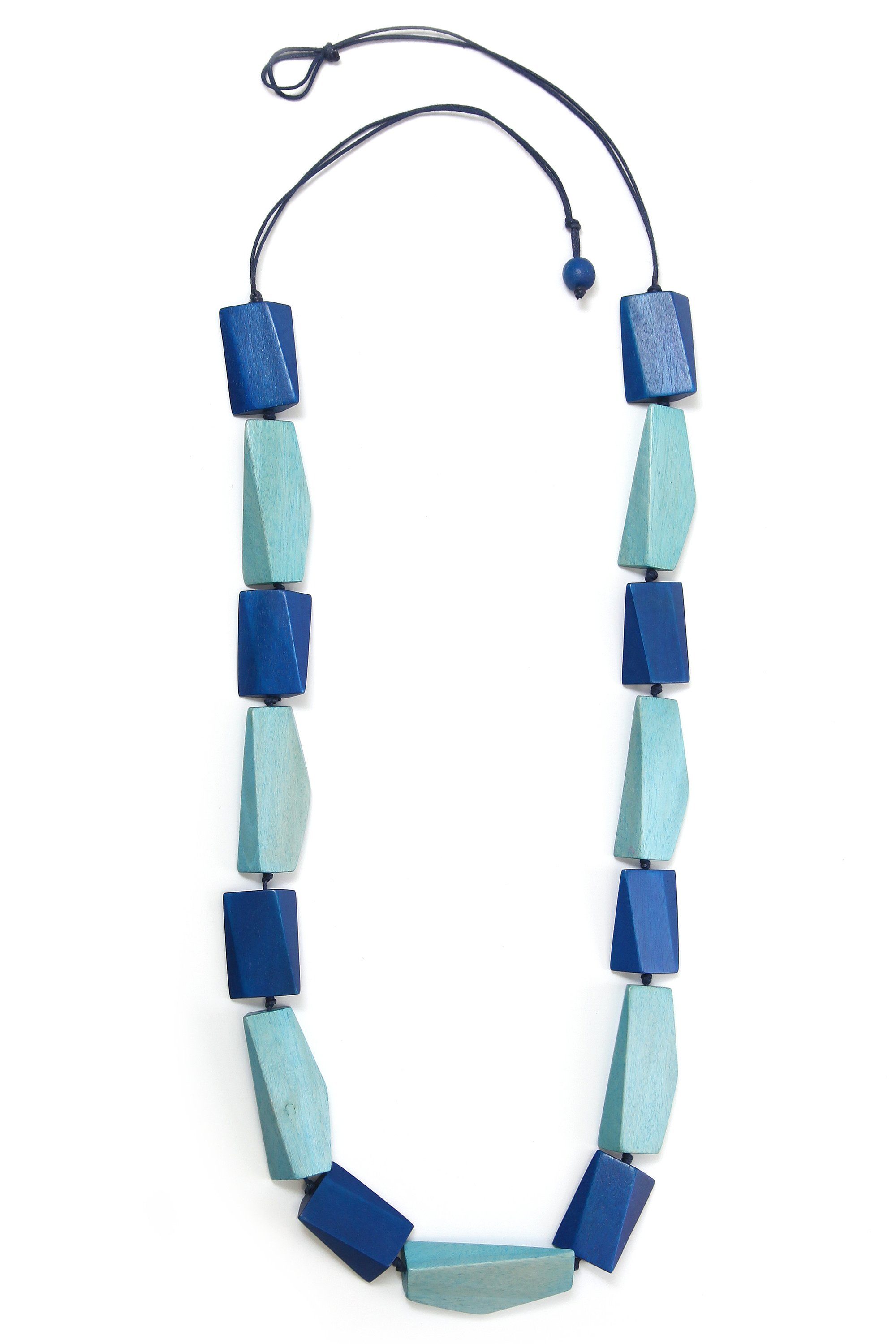 COLLEZIONE ALESSANDRO Lange Kette Hanni, mit Holzelementen