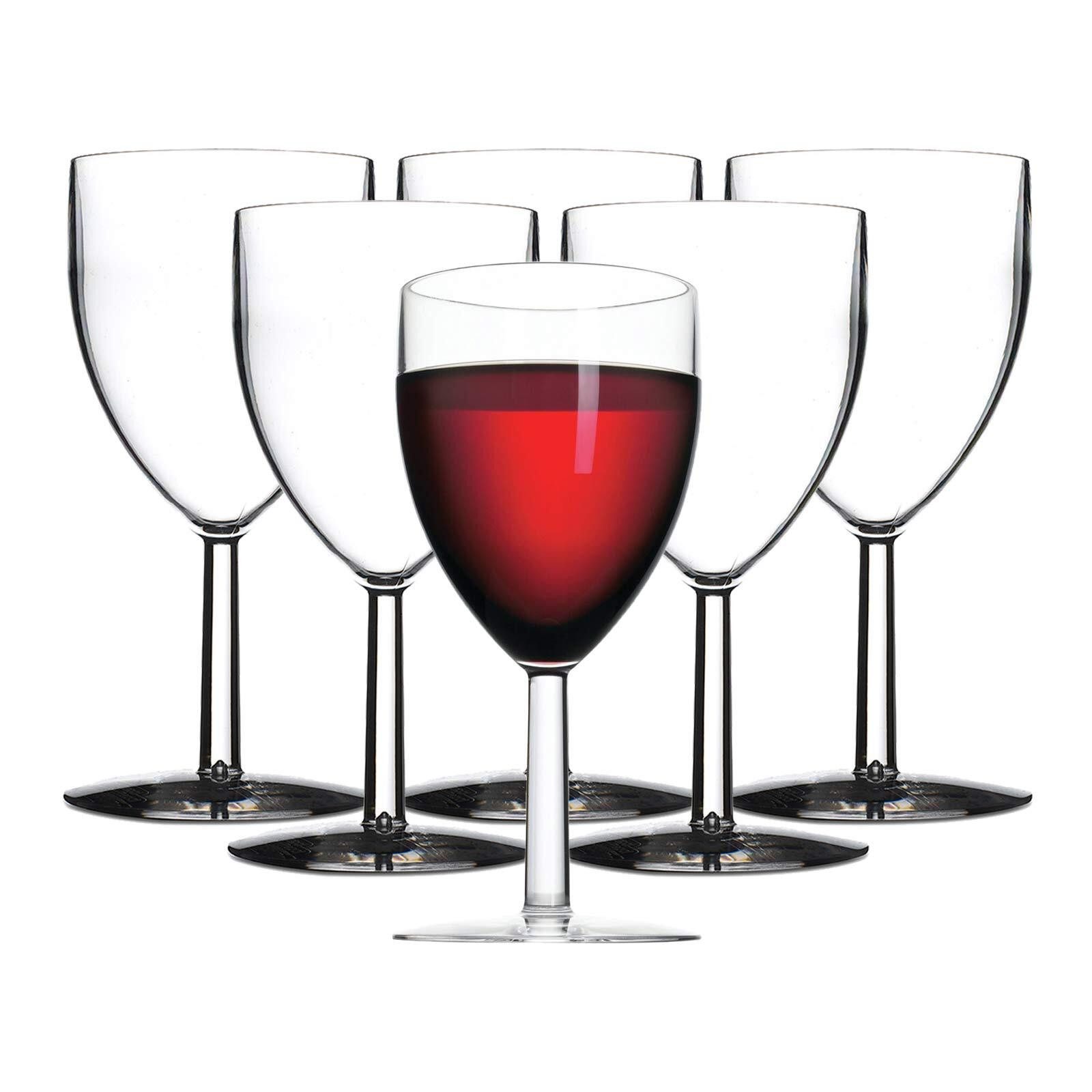 Mepal Weinglas Kunststoff-Rotweingläser 300 ml 6er Set, Styrol-Acrylnitril