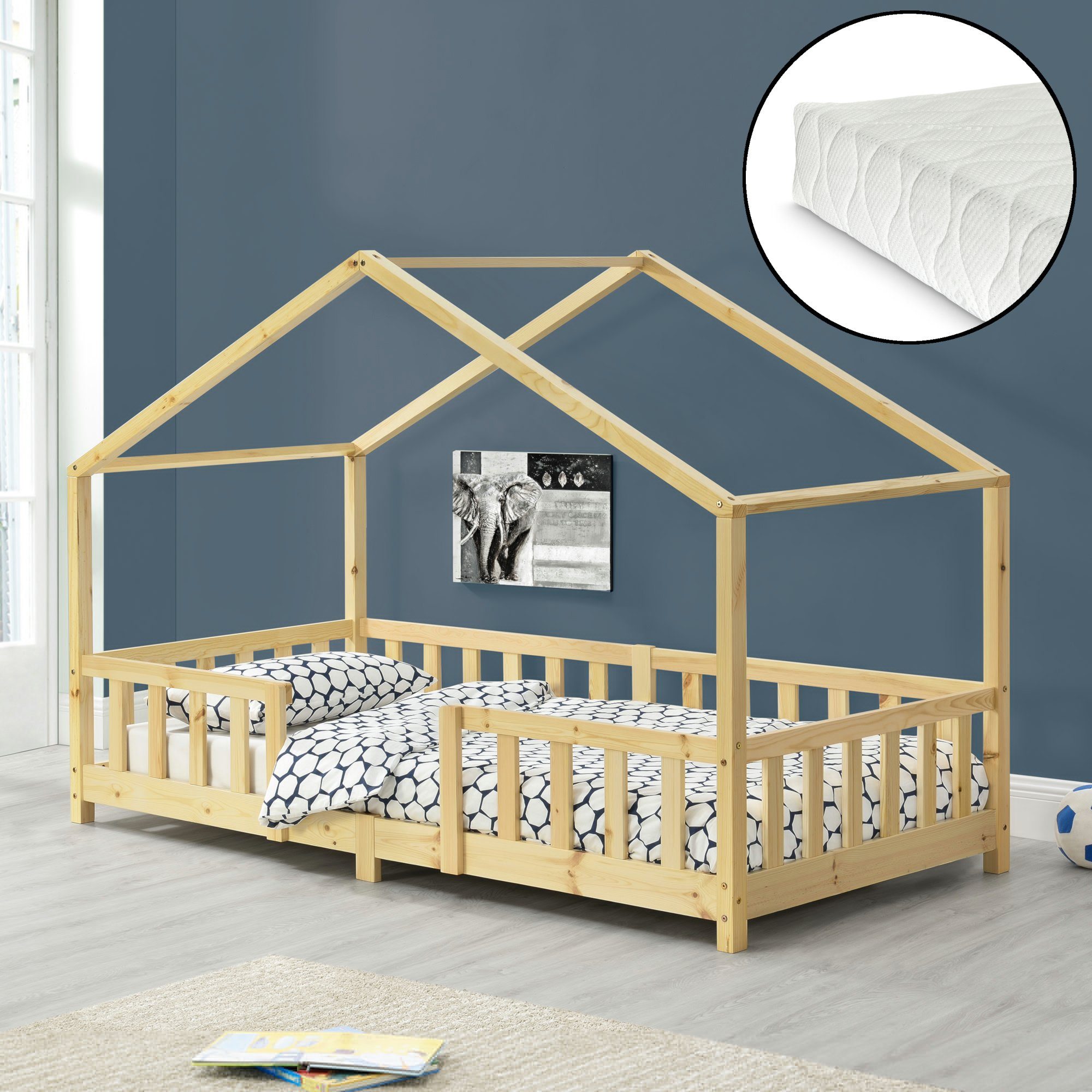 en.casa Kinderbett (Bett und Matratze), »Treviolo« günstig online kaufen