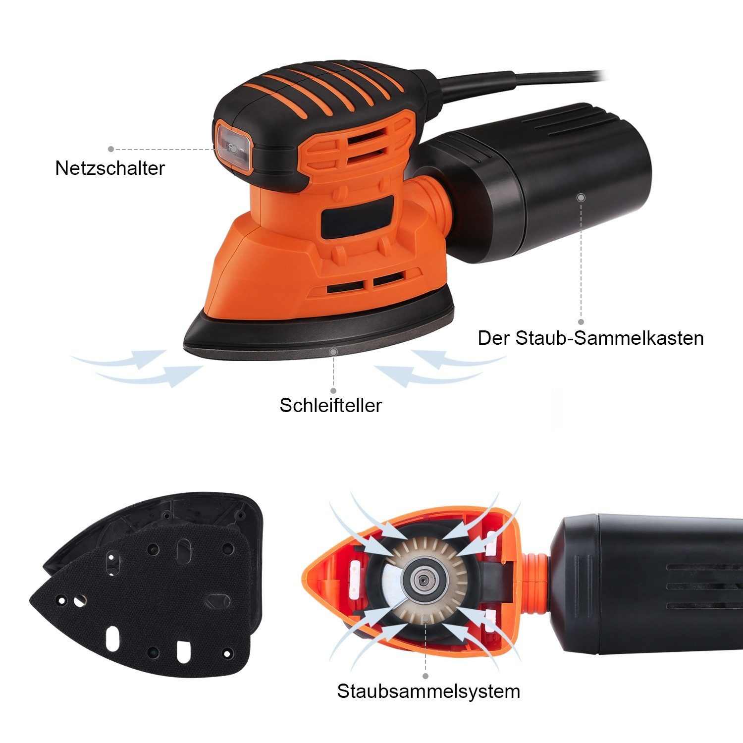 DOVAMAN Deltaschleifer 130W, bis zu 12000 günstig online kaufen