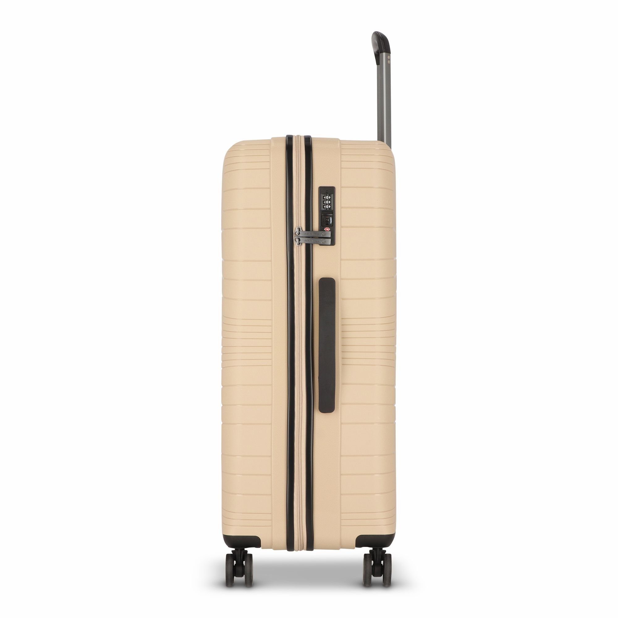 3.0, Hartschalen-Trolley Rollen, 4 Dallas Polypropylen Franky beige