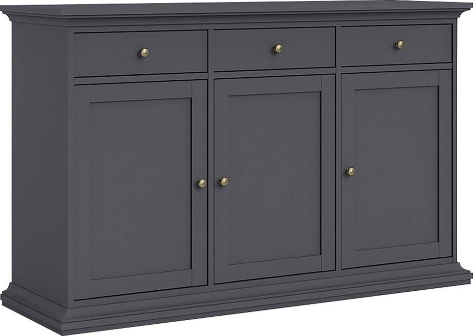 Home affaire Kommode Paris, mit vielen Staurammöglichkeiten und einer Rahmenoptik, Breite 143,7 cm