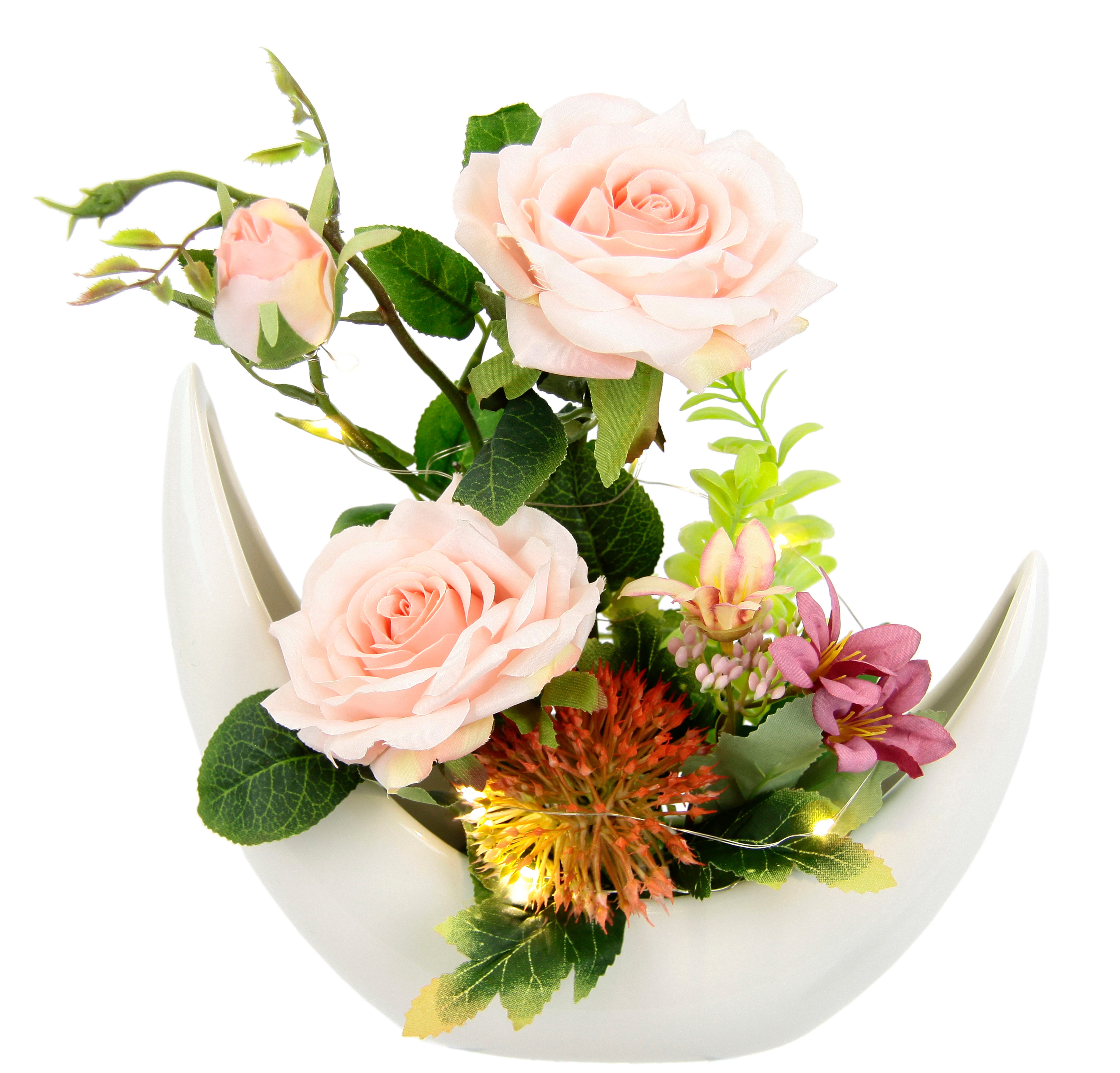 Kunstblume Arrangement 'Rosen' in Vase Rosen, I.GE.A., Höhe 30 cm, In Keram günstig online kaufen