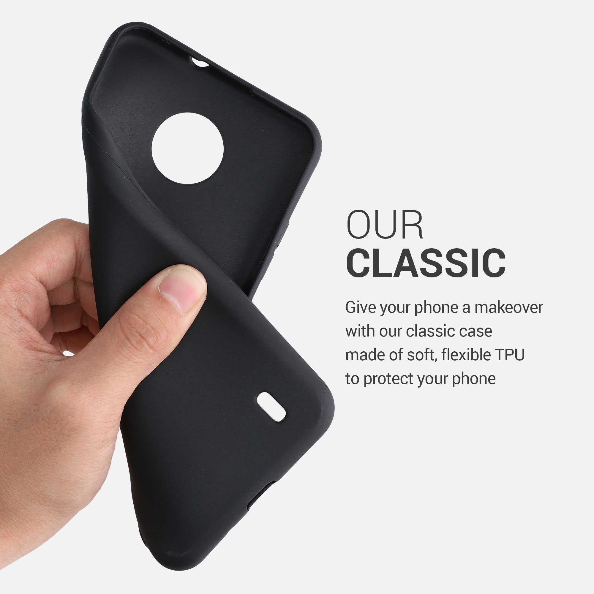 kwmobile Handyhülle Hülle für Nokia C20 / C10, Hülle Silikon - Soft Handyhülle - Handy Case Cover