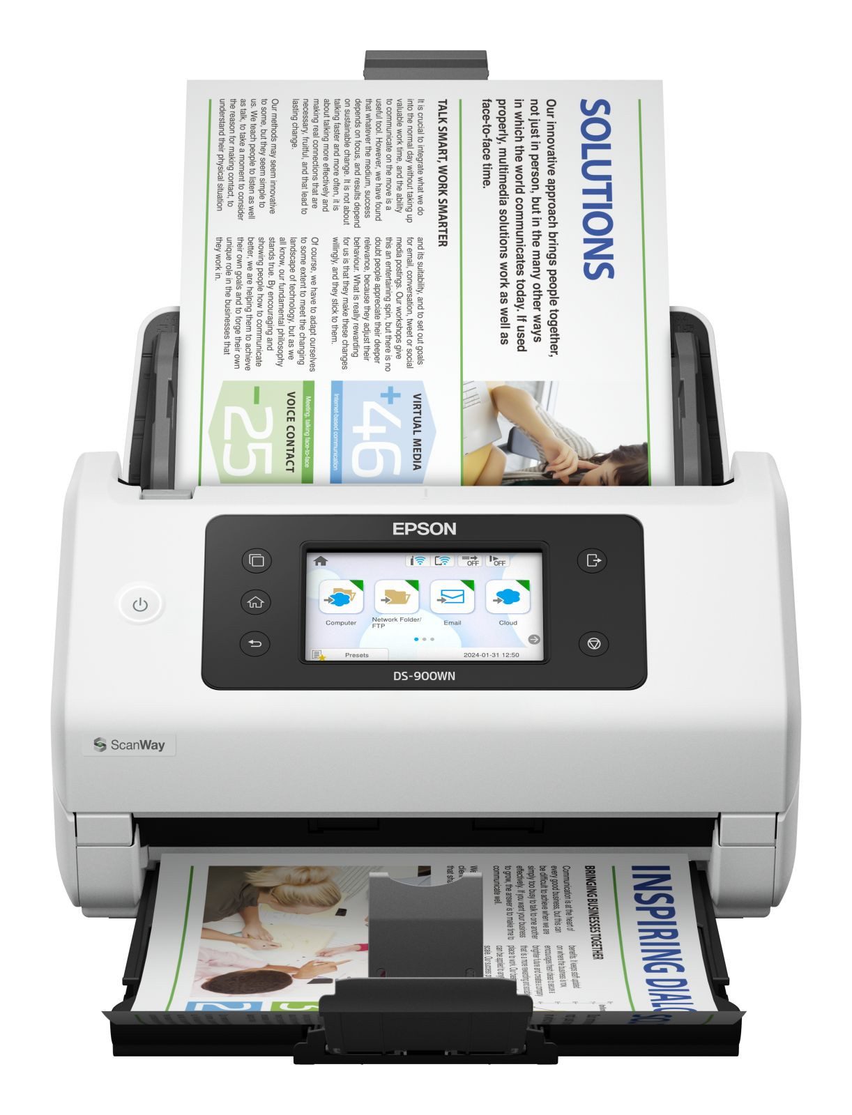 Epson WorkForce DS-900WN - Dokumentenscanner - Duplex - A4/Legal - 600 dpi x Scanner