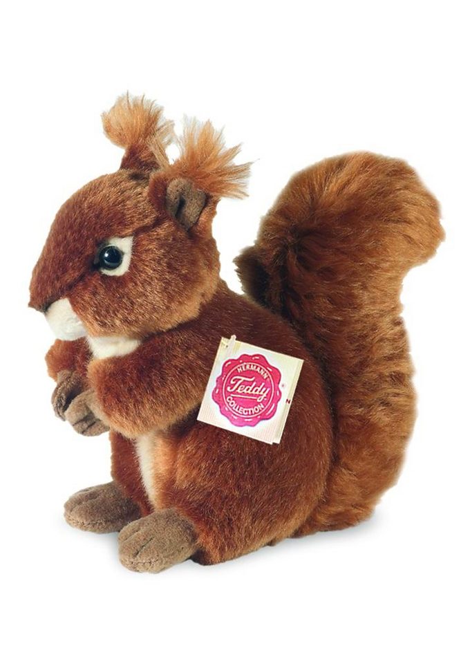 Image of Teddy Hermann Kuscheltier Eichhörnchen, 17 cm, braun