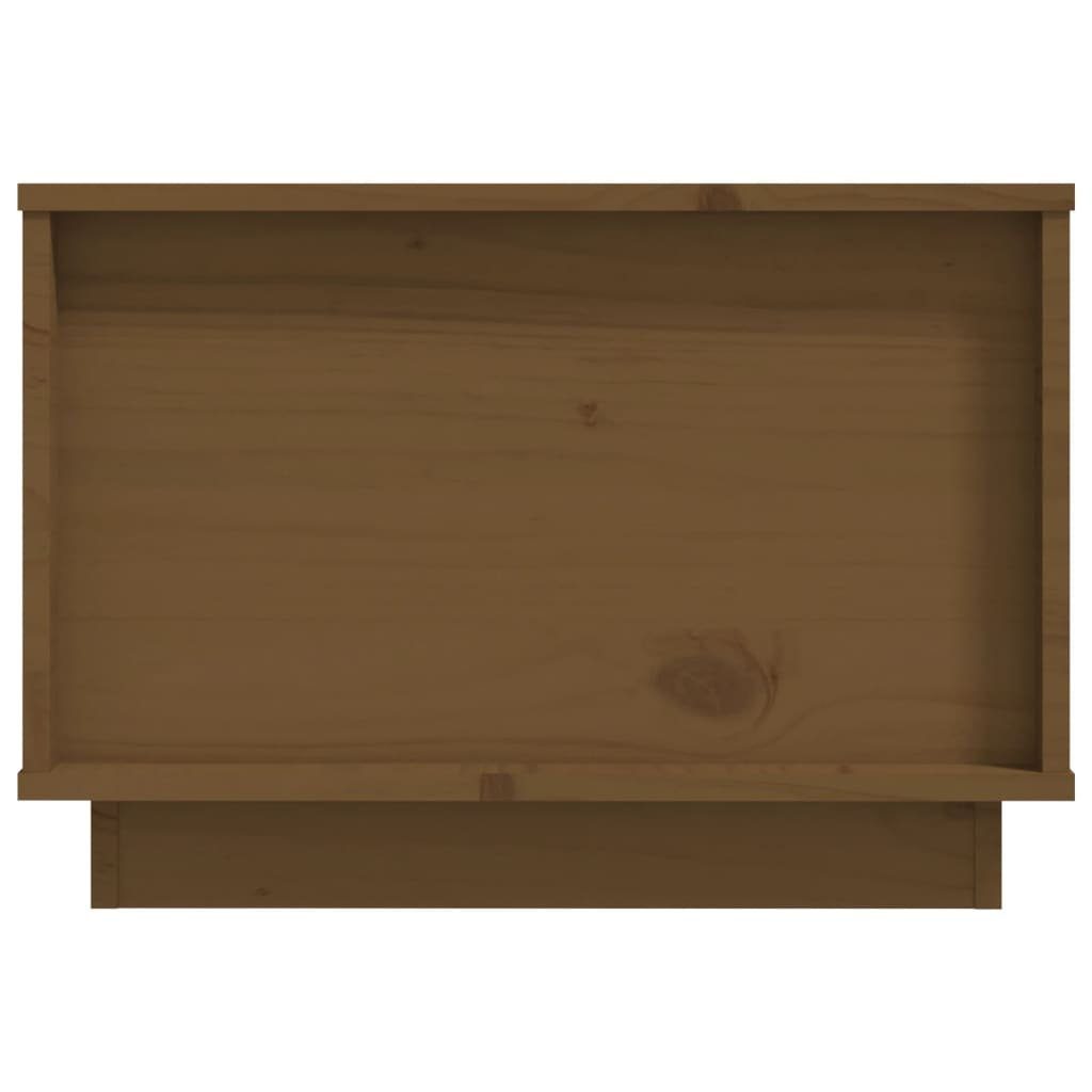 Couchtisch Massivholz | vidaXL Honigbraun Honigbraun 60x50x35 Honigbraun Kiefer (1-St) Couchtisch cm