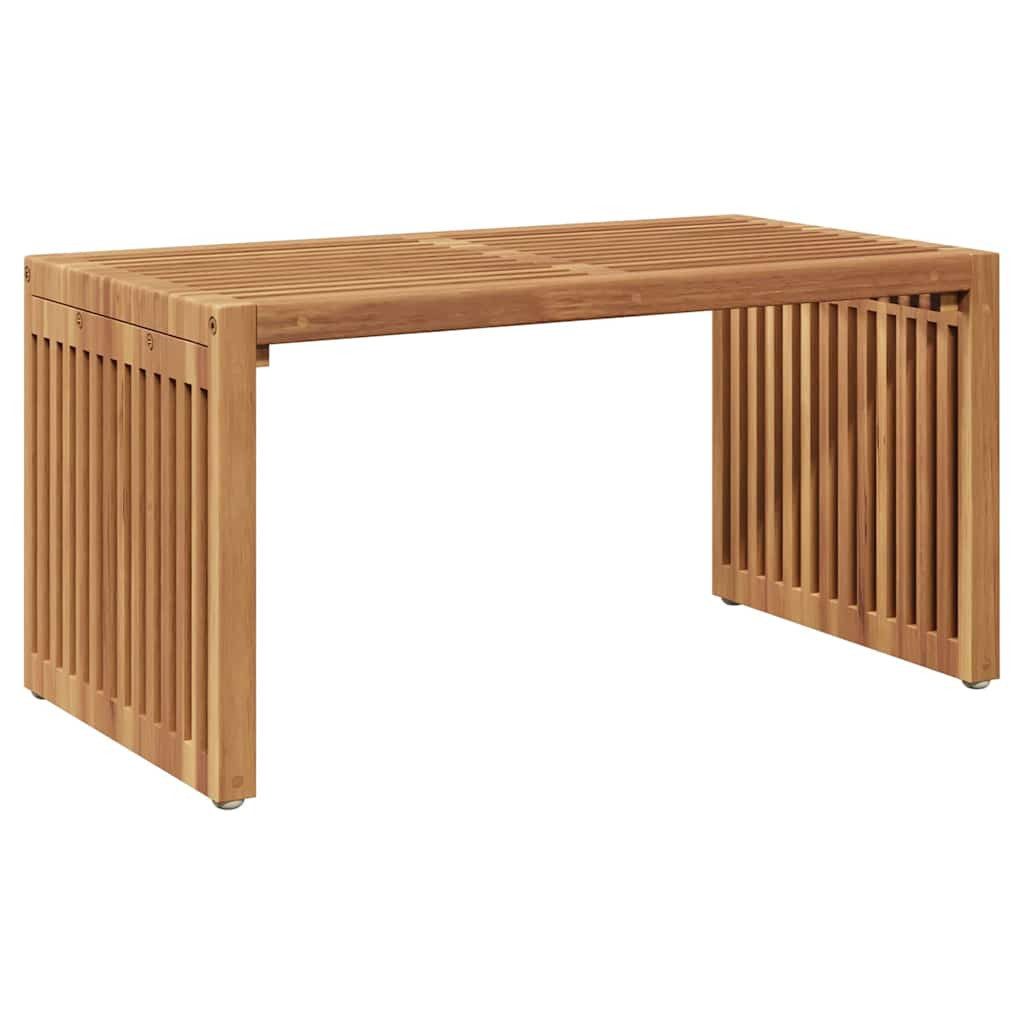 vidaXL Gartentisch Garten-Beistelltisch Braun 70 x 37,5 x 35,5 cm Massivholz (1-St)