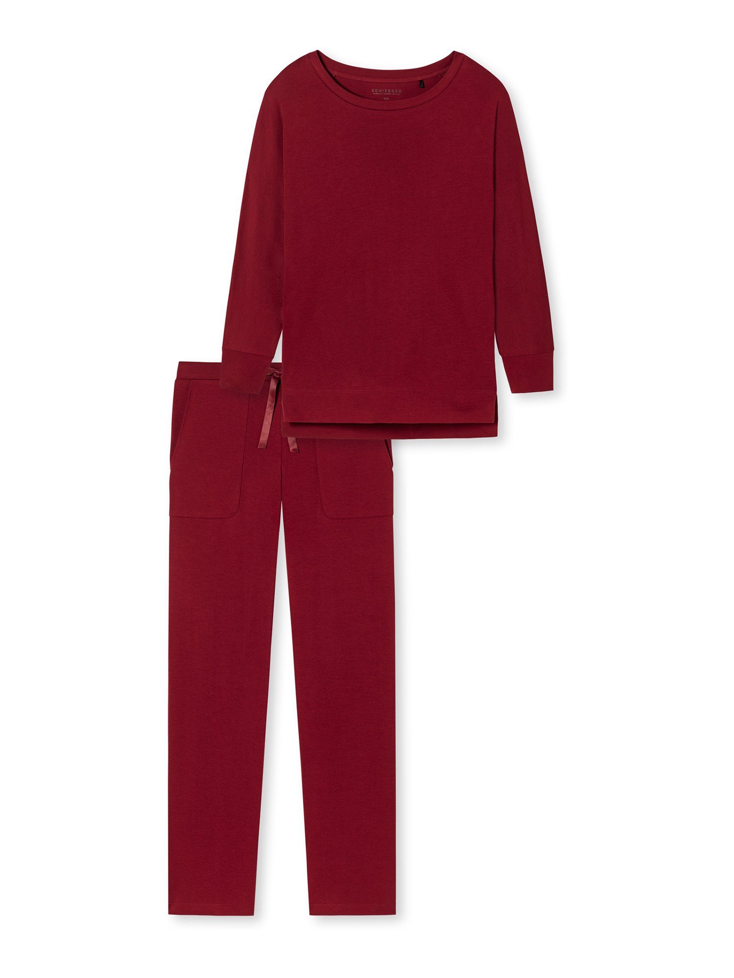 Pyjama Modern Rot Nightwear Schiesser