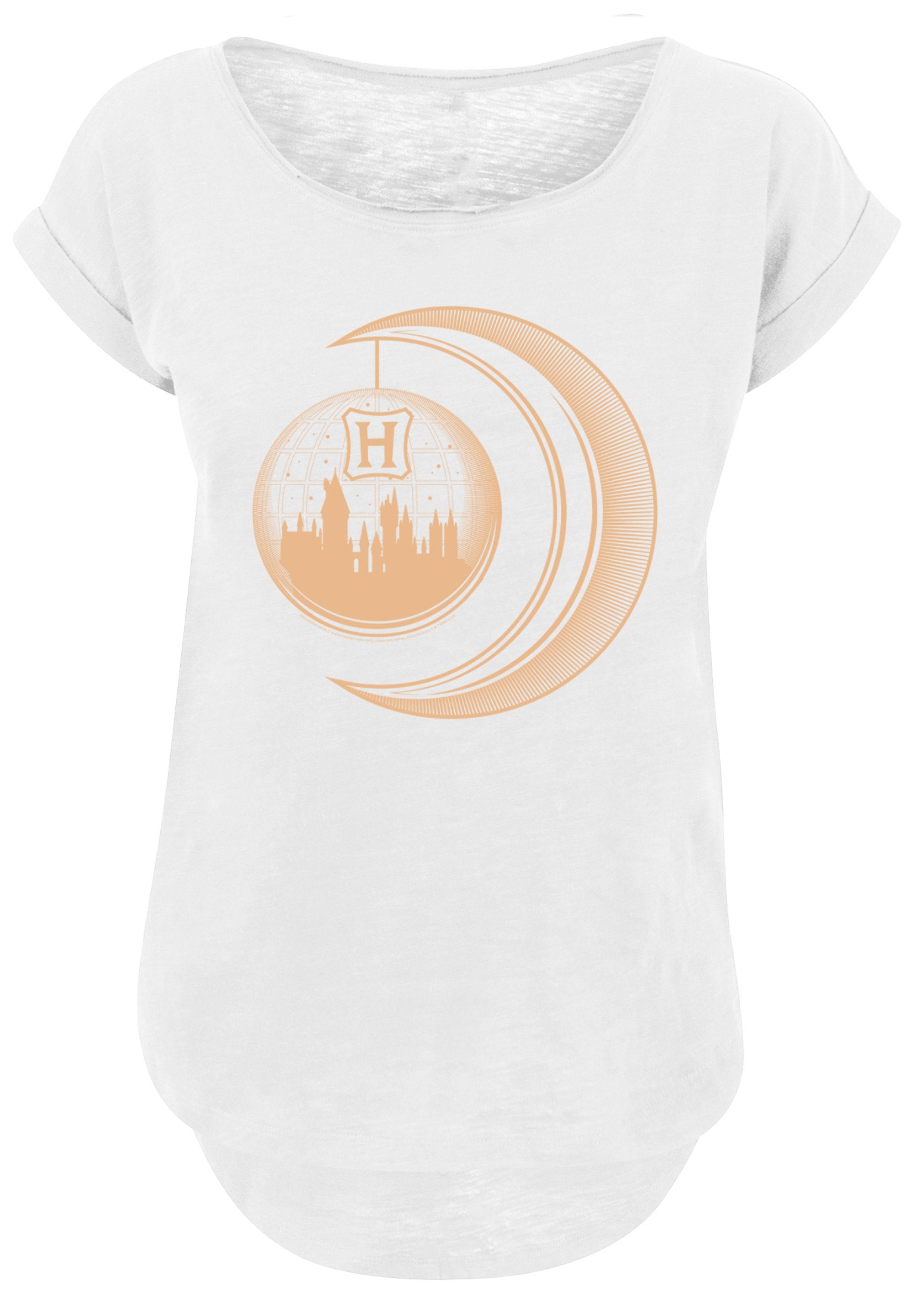 F4NT4STIC T-Shirt weiß Print Hogwarts Harry Potter Moon