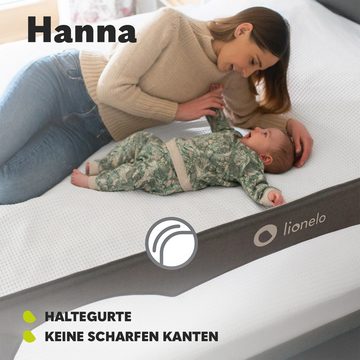 lionelo Bettschutzgitter HANNA (Set, Set), 180 Grad 66 cm hoch Standsafe SecureBelt