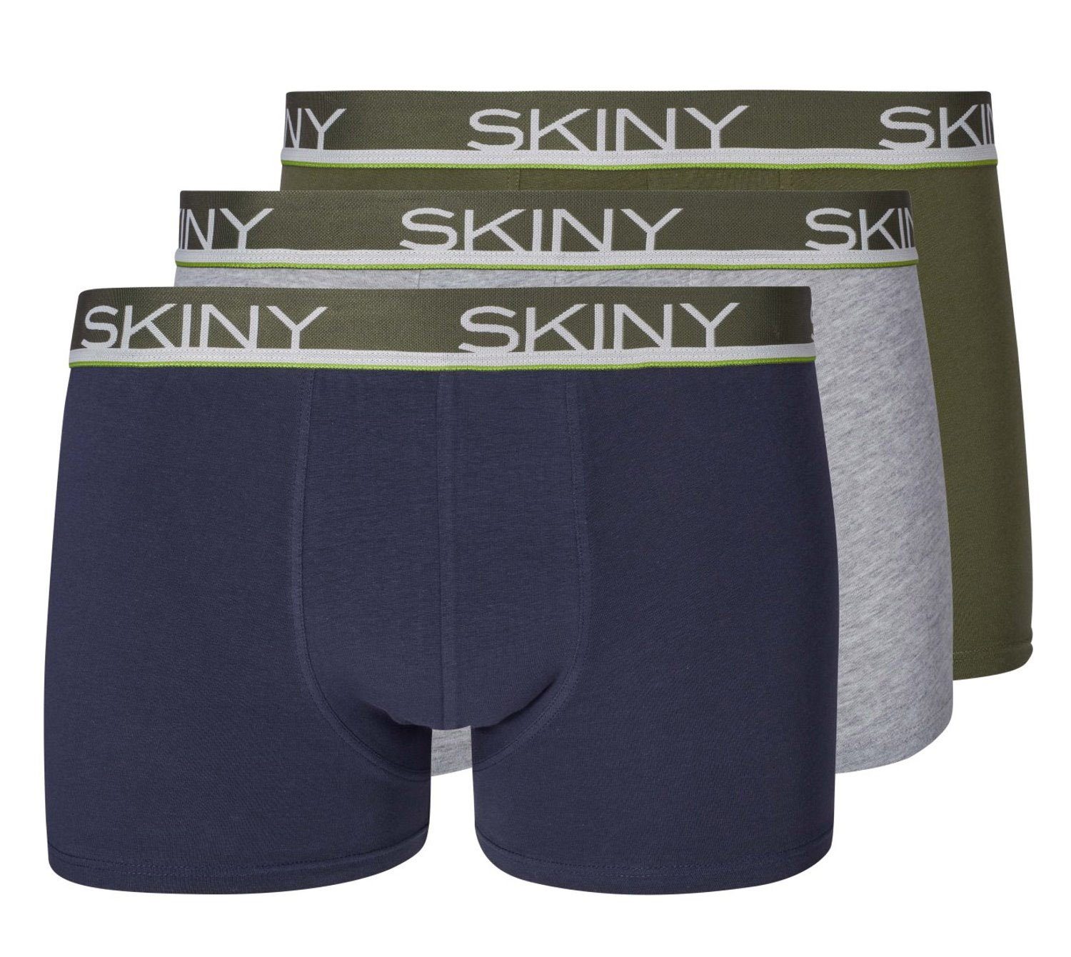 Skiny Retro Pants Skiny Herren Boxershorts 3er Pack (3-St) 3er Pack 2090 forest night selection
