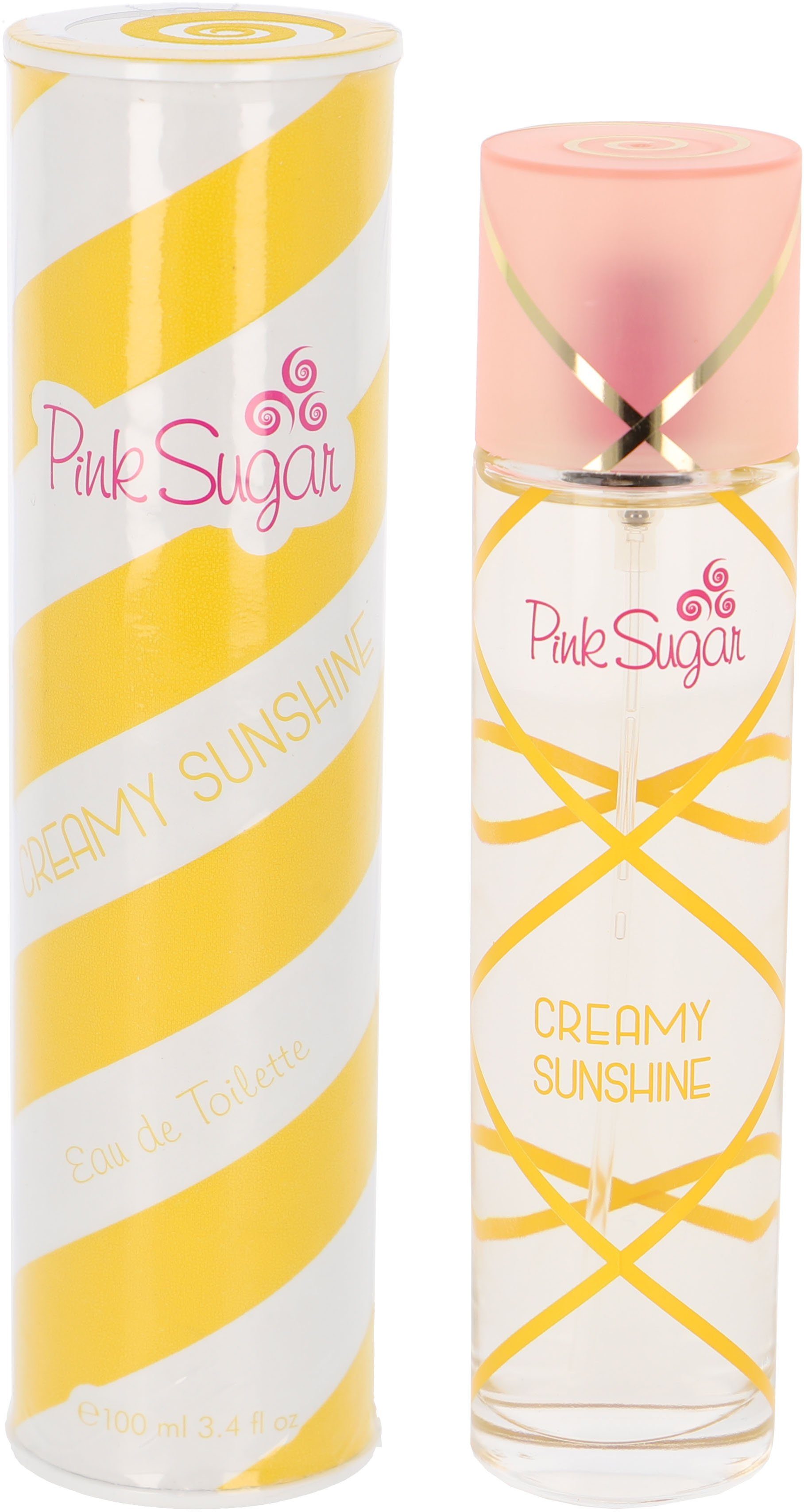 Aquolina Eau de Toilette Aquolina Pink Sugar Creamy Sunshine, Fruchtig-blumiger Damenduft, langanhaltend, vielfältig anwendbar.