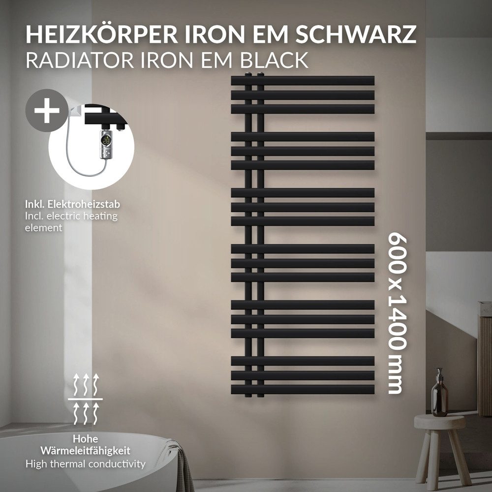 LuxeBath Badheizkörper Iron EM Heizkörper Handtuchtrockner günstig online kaufen