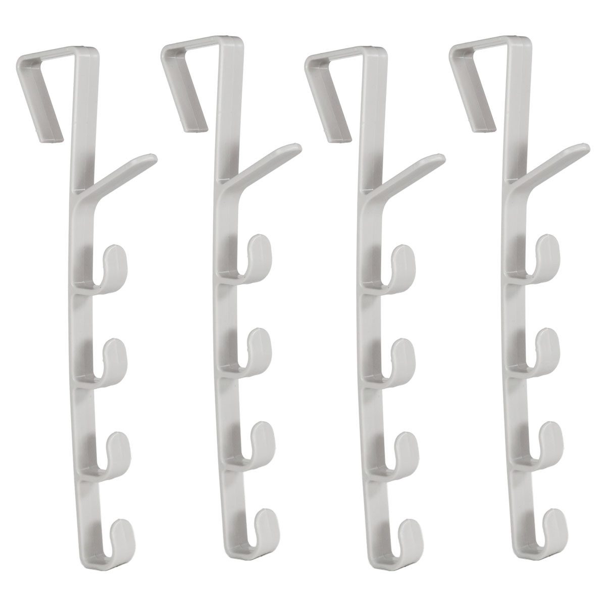Beast Handtuchhaken Türhakenleiste, Türhaken Kleiderhaken, Türgarderobe 4er Set, (4-St), Ohne Werkzeug, ohne Bohren