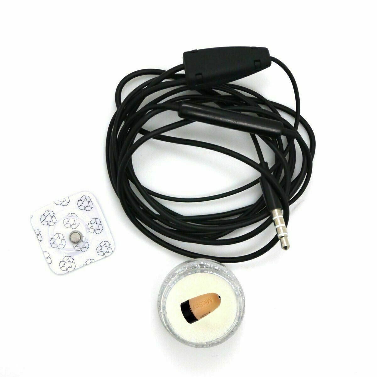 SpionProfi 3,5mm Klinke Mini Kopfhörer Hörer Prüfung Telefon Spionage Musik Hören Headset (Mini Spy Headset Set Hörer Kopfhörer Spionage Prüfung Schule Test)