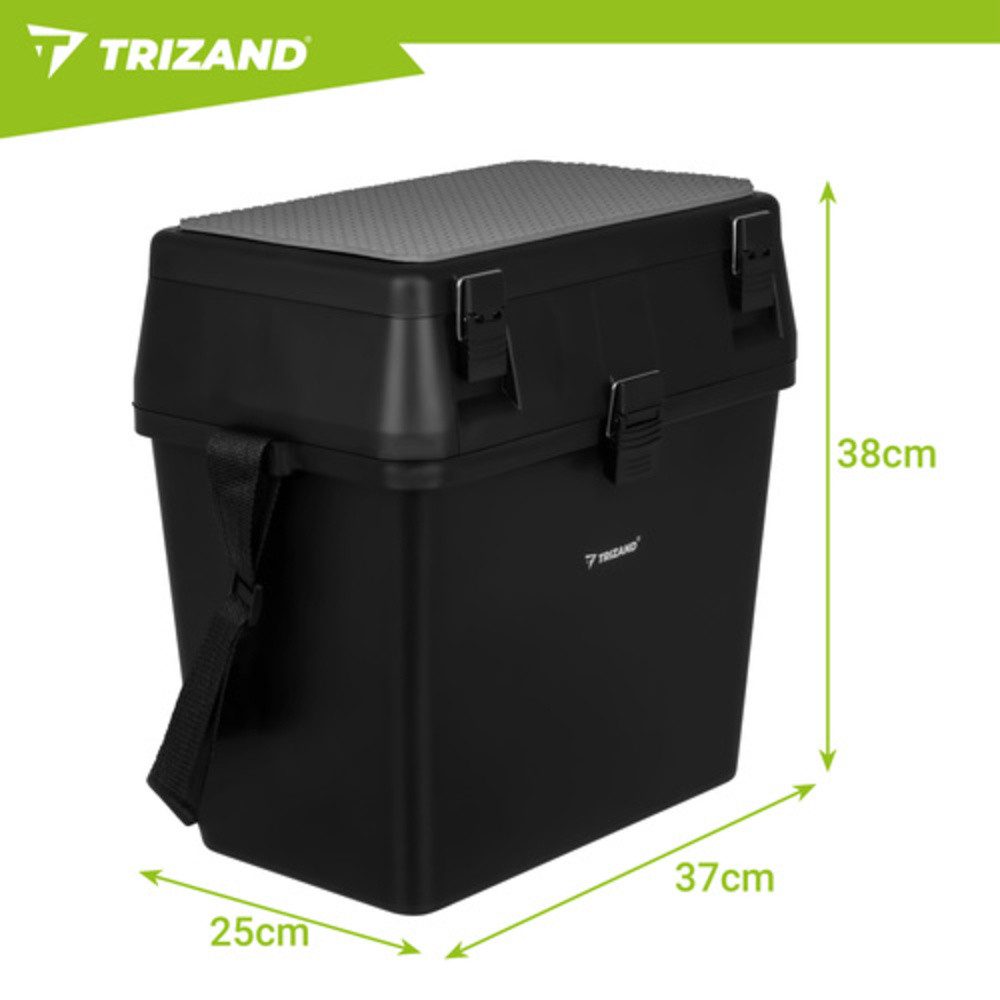 Trizand Angelkoffer Angelbox-Sitzorganizer (Spar-Set, Sitzfunktion), Deckelfächer bieten schnellen und rutschsicheren Zugriff