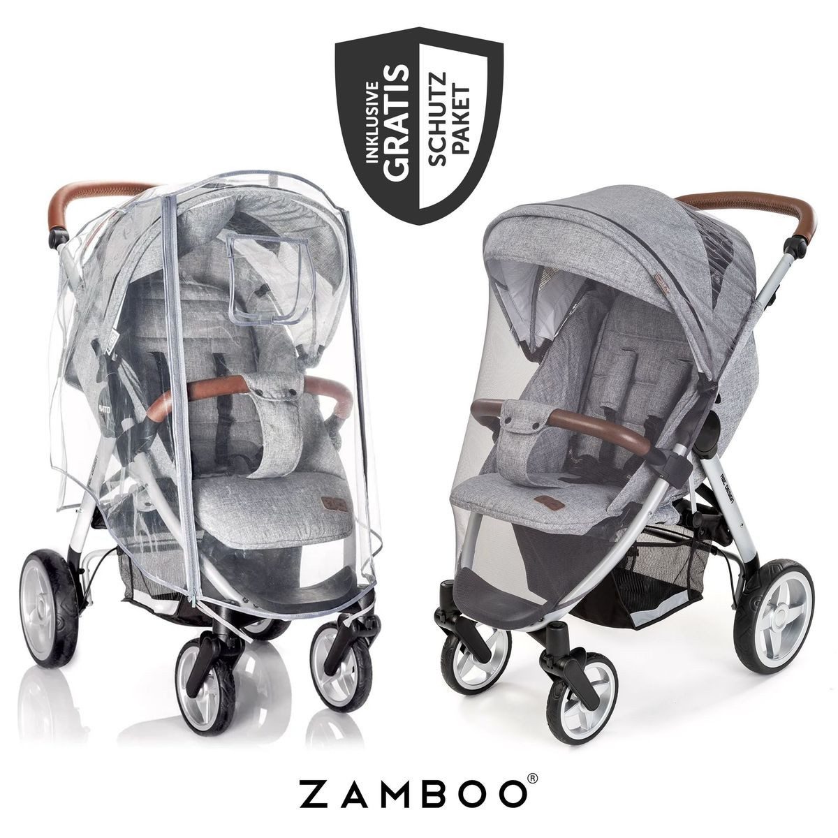 Fillikid Sport-Kinderwagen Fill Rover - Denim, Sportwagen bis 22 kg mit Liegefunktion & Regenschutz nur 6,8 kg