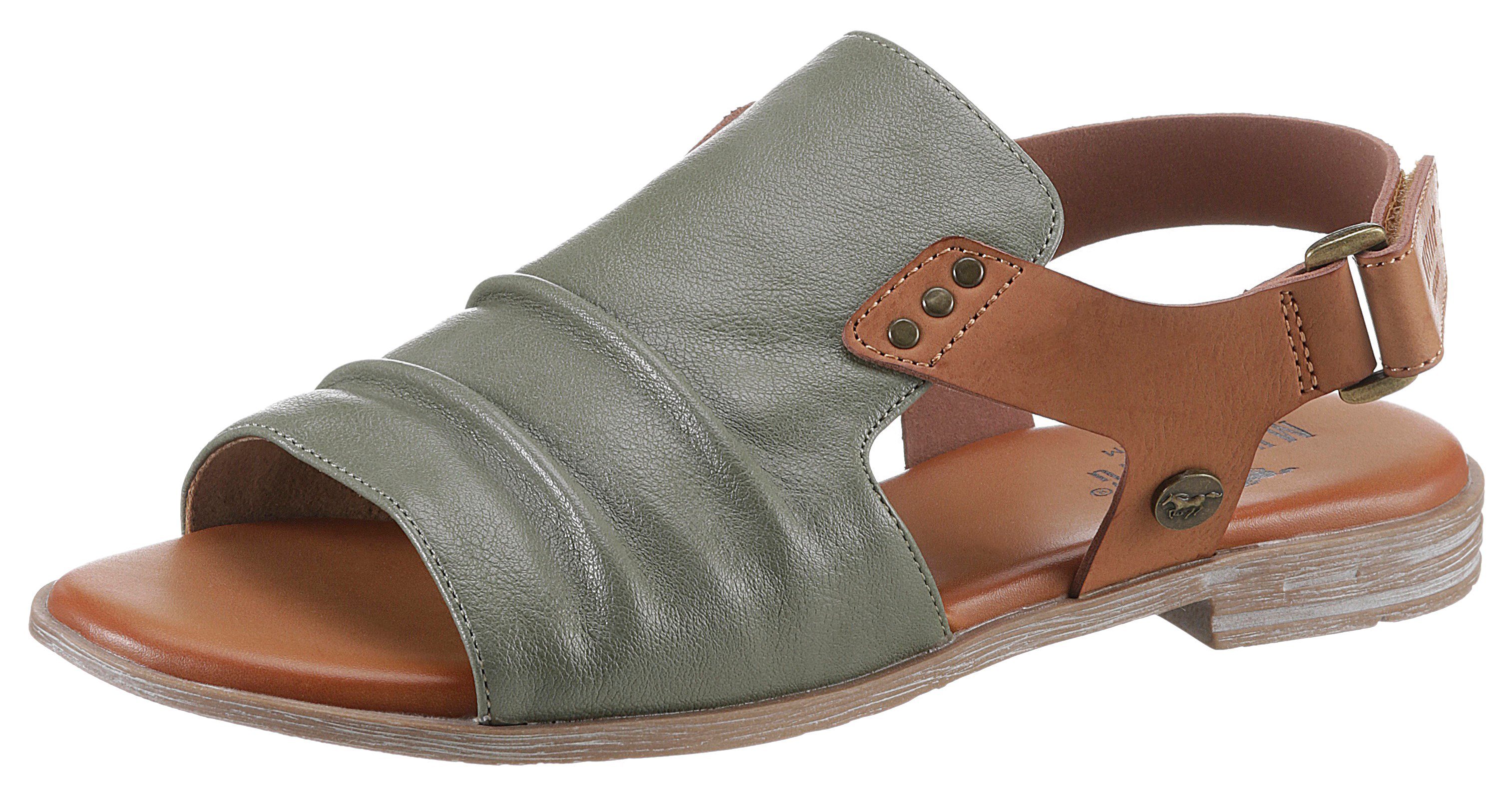 Mustang Shoes Riemchensandale, Sommerschuh, Sandalette, Blockabsatz, günstig online kaufen