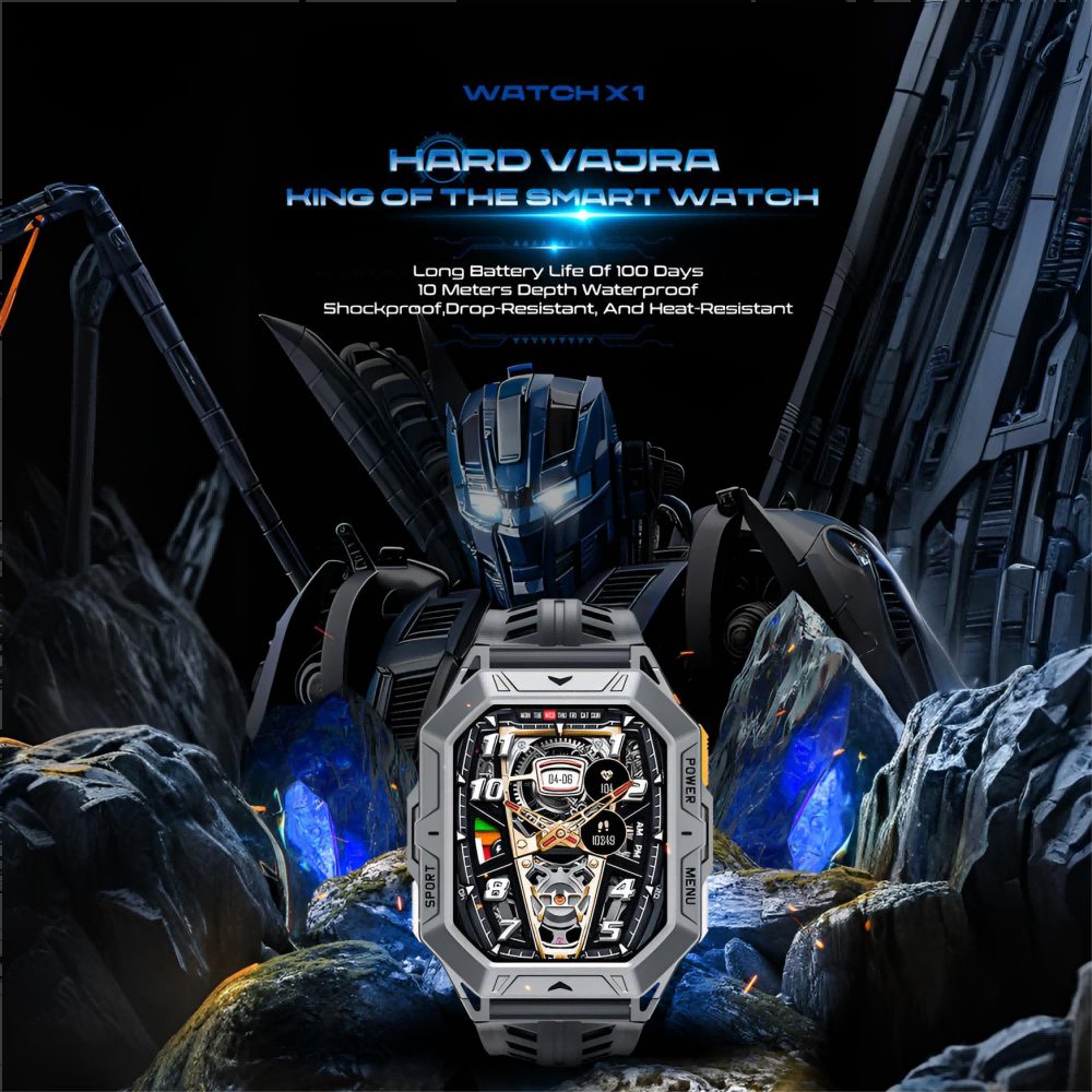 ibettertec Smartwatch,Fitness Tracker Uhr für Damen Herren mit Telefonfunktion Smartwatch (2,13-Zoll HD-AMOLED-Touchscreen Zoll) IP68 Wasserdicht, für Android und iOS geeignet, 1000 mAh große Akkukapazität, 100+ Sportmodus und Gesundheitsüberwachung