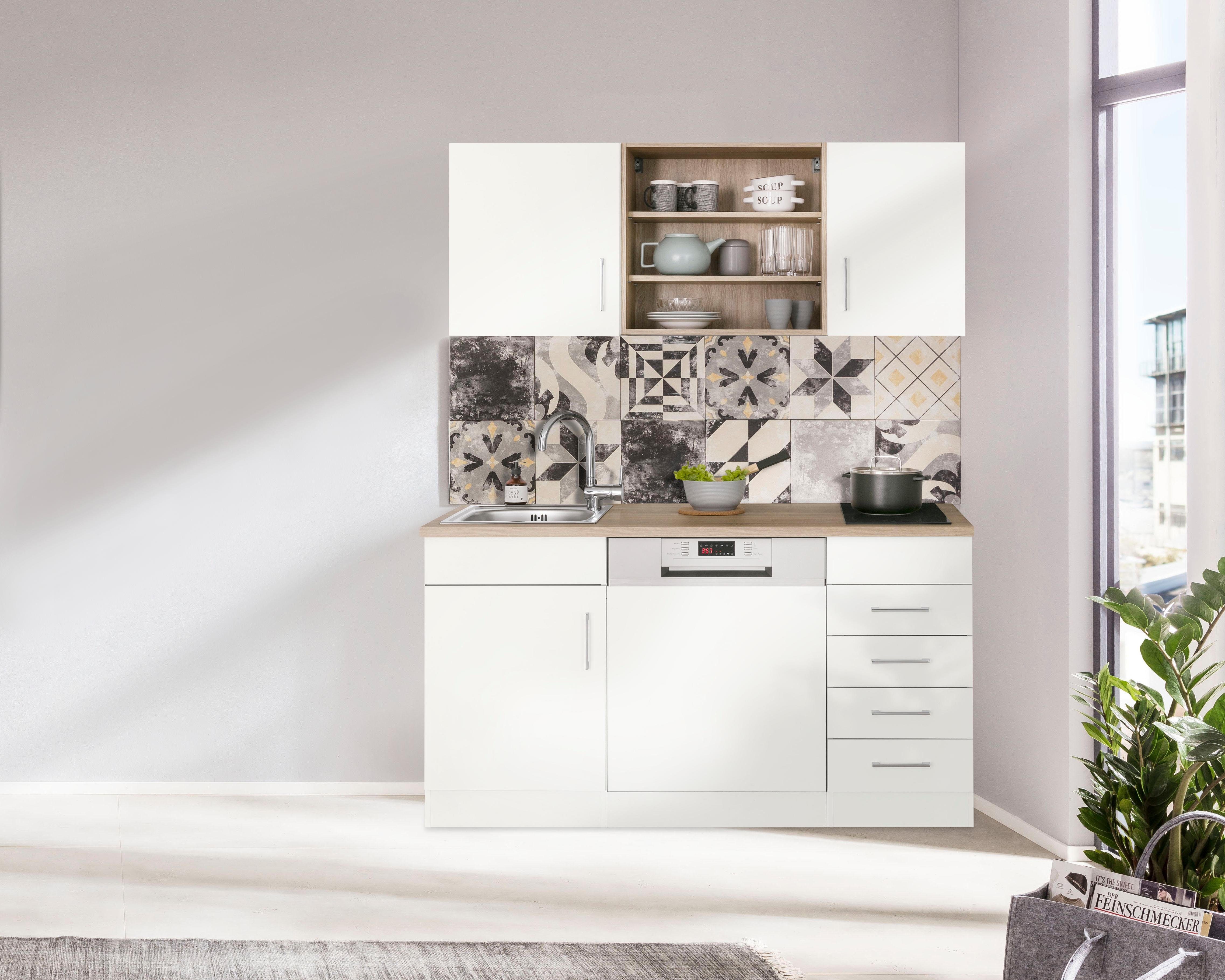 KOCHSTATION Pantryküche KS-Mali, Breite 150 cm, mit E-Geräten günstig online kaufen