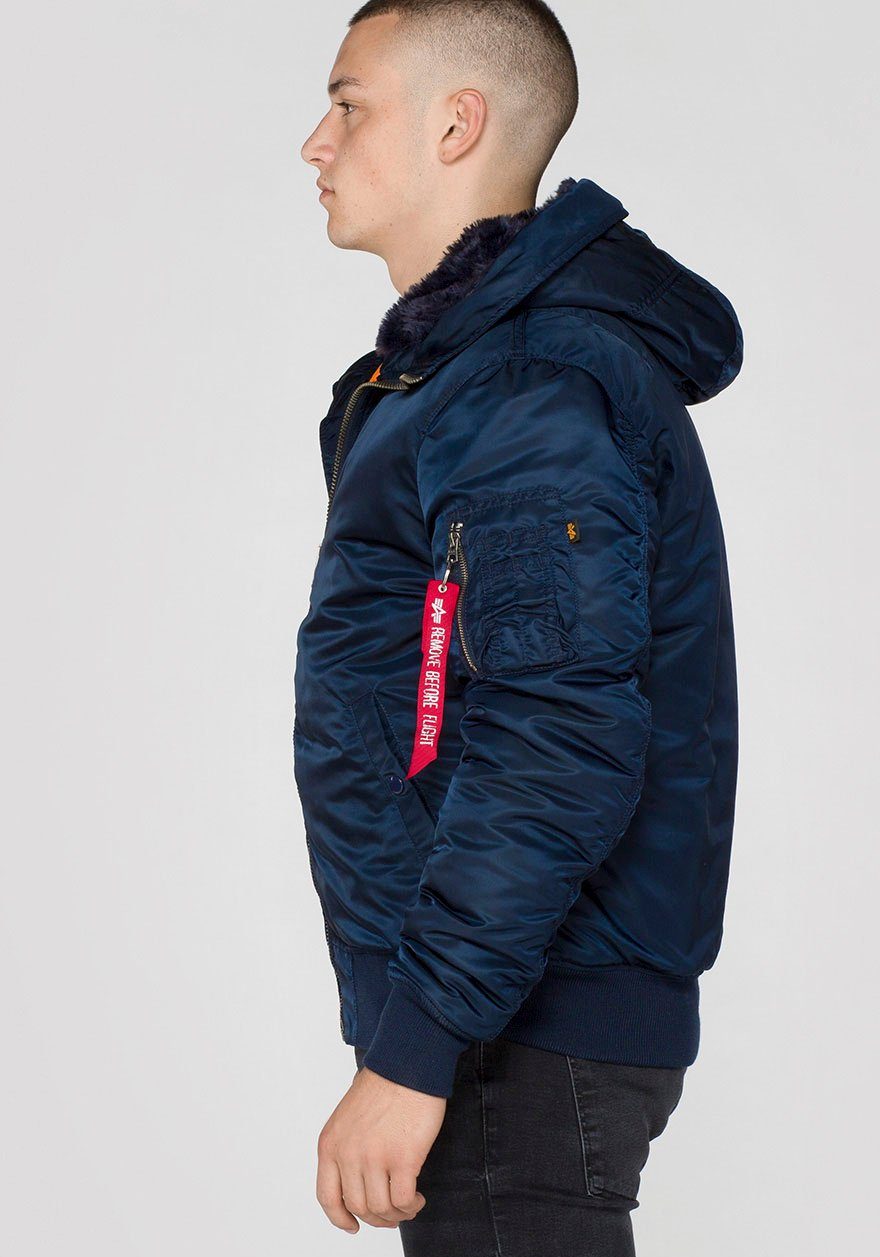 Alpha Industries Bomberjacke MA-1 HOODED blue replica