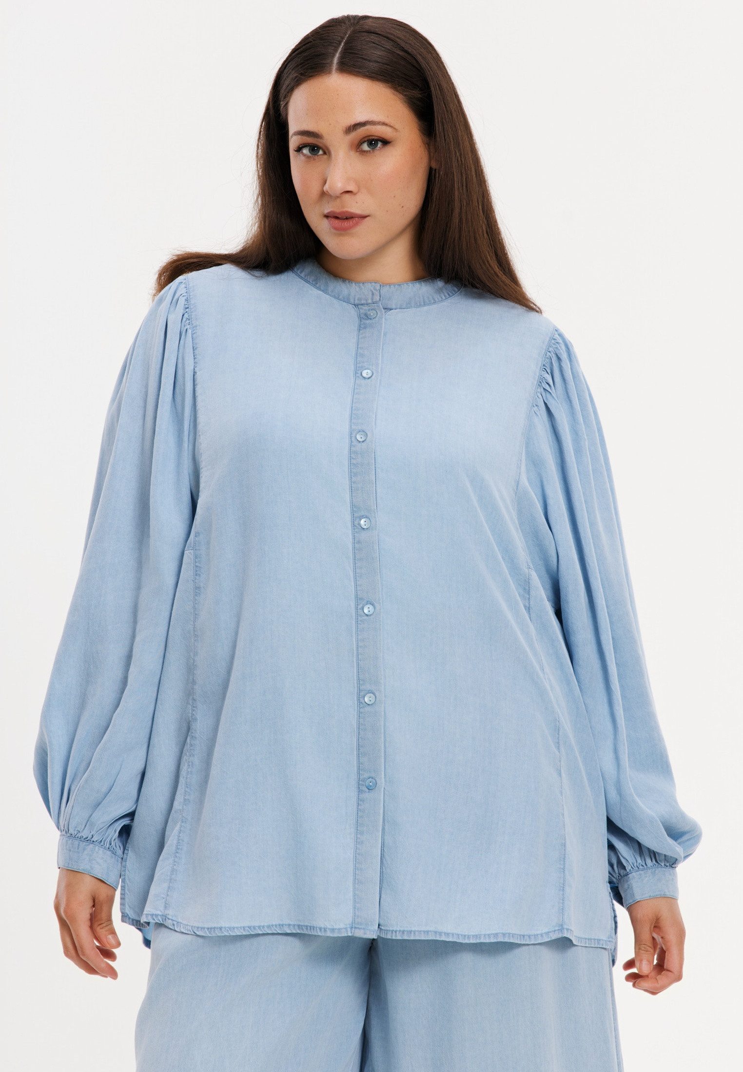 YOEK Blusentop Damen Bluse Flare Fit