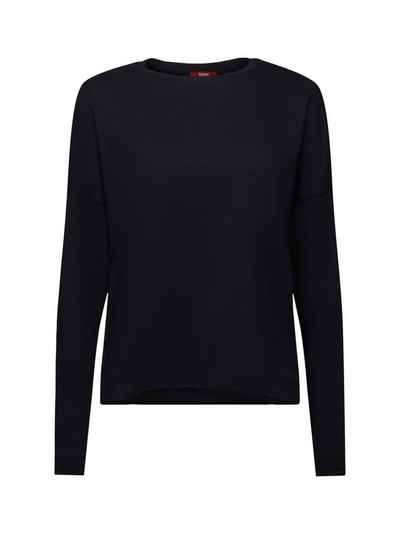 Esprit Langarmshirt Basic-Longsleeve aus Jersey (1-tlg)