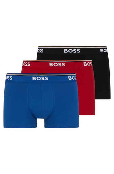 BOSS Boxer (Packung, 3-St., 3er-Pack) mit BOSS Schriftzug auf dem Bund