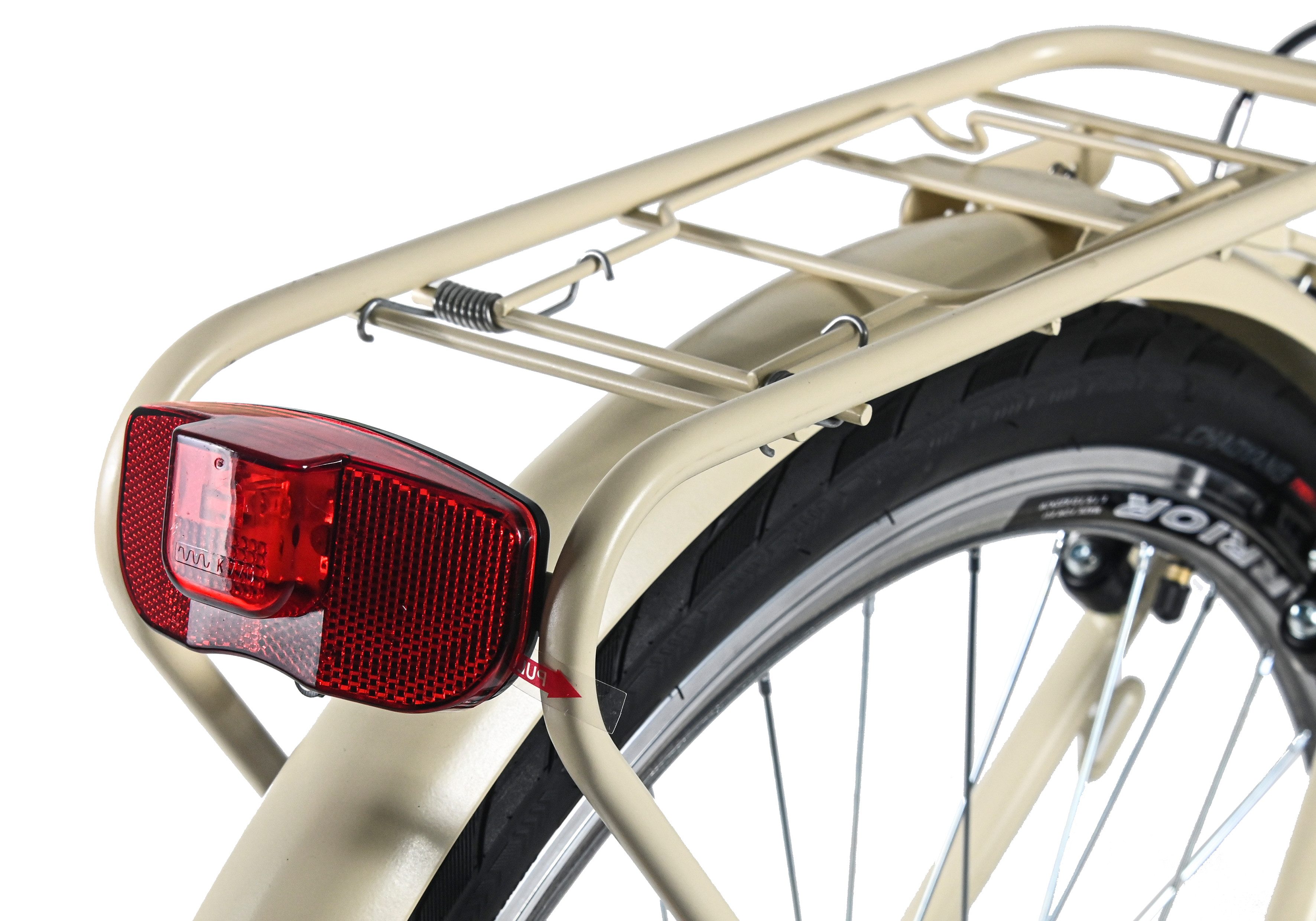 Dacapo Women's Trekking Bike 28'' Ravenna 6 Beige 6-Speed ​​Frame Size 48 cm, 6-Speed ​​Shimano Tourney Derailleur, Derailleur Gears