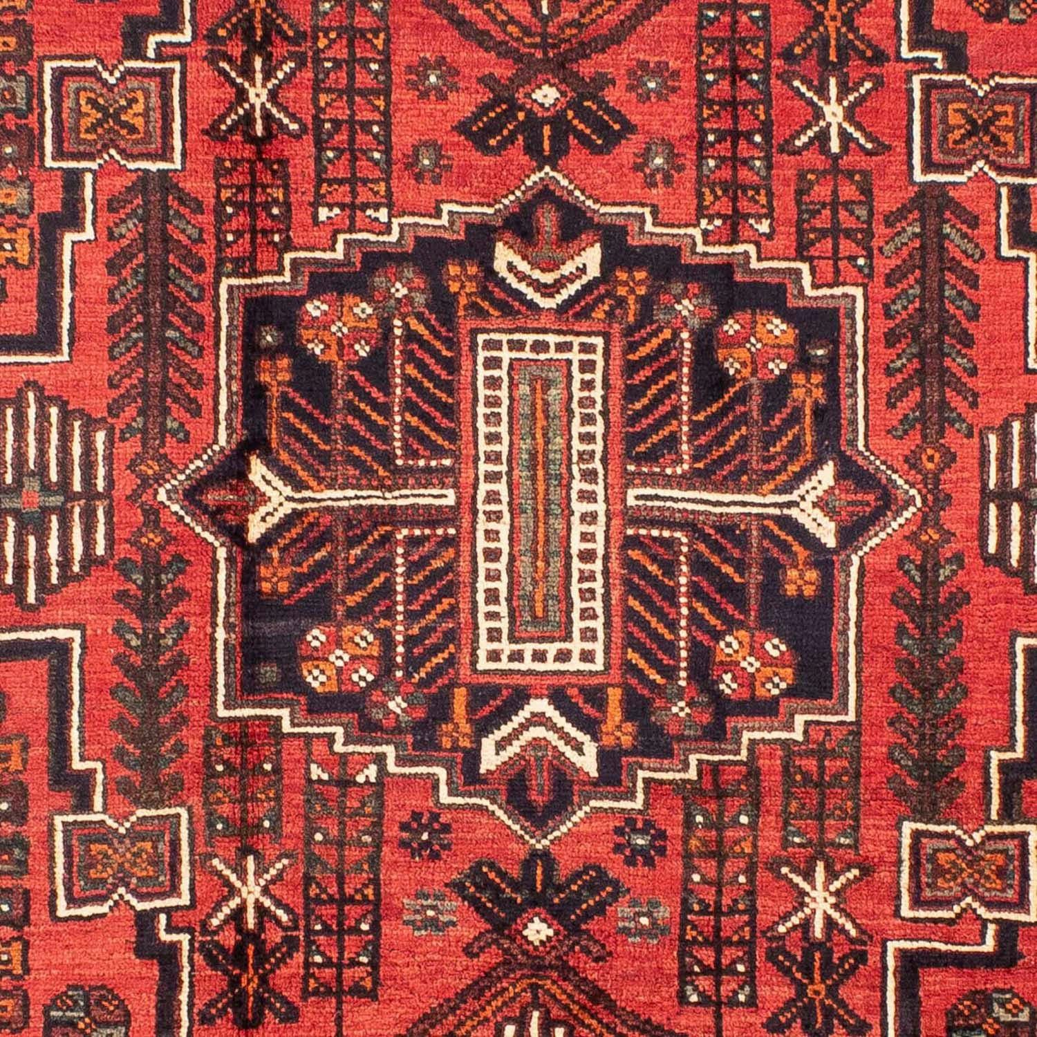 10 Wollteppich rechteckig, morgenland, 210 mit 288 Zertifikat Shiraz chiaro Höhe: Rosso cm, Unikat Medaillon x mm,