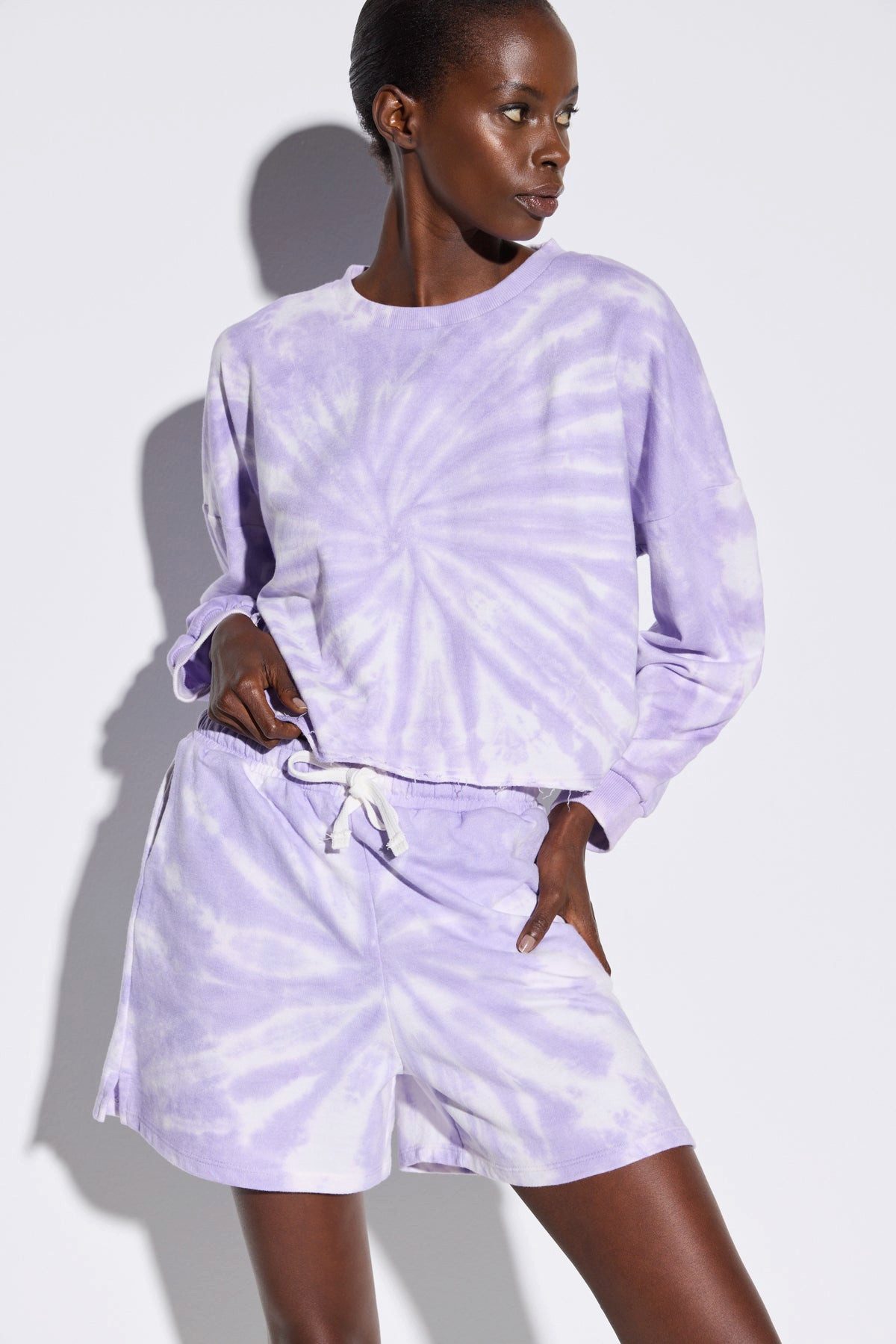 No Matter What Kapuzenpullover Sweatshirt mit Batikmuster günstig online kaufen