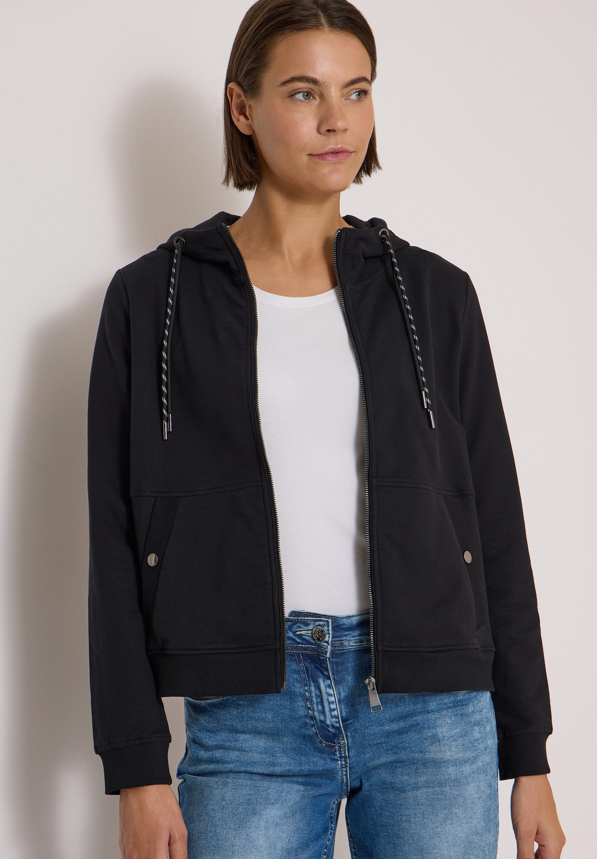 CECIL Sweatjacke mit Kapuze