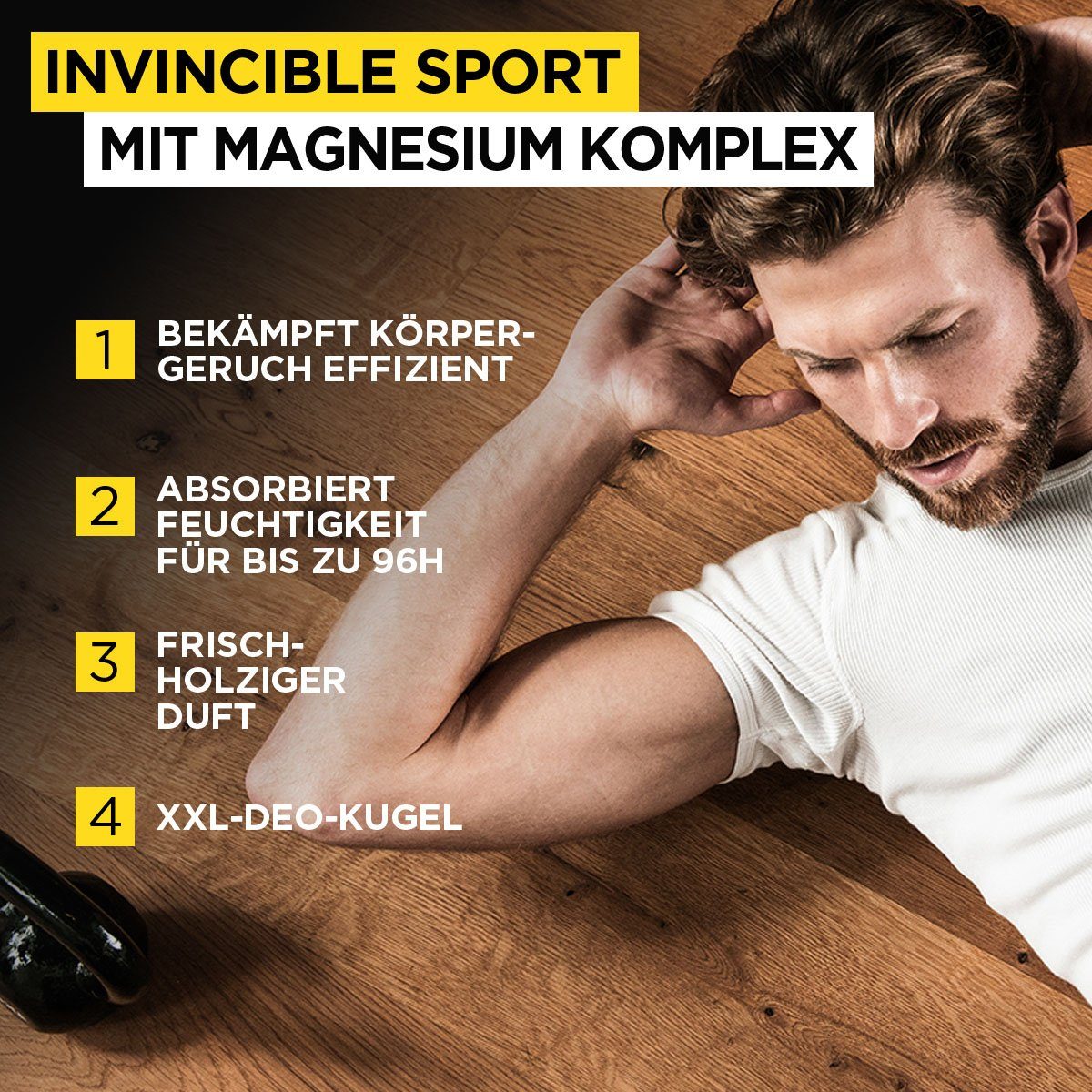 6-tlg. Deo-Roller Roll-on Invincible MEN EXPERT L'ORÉAL Deo Packung, Sport, PARIS