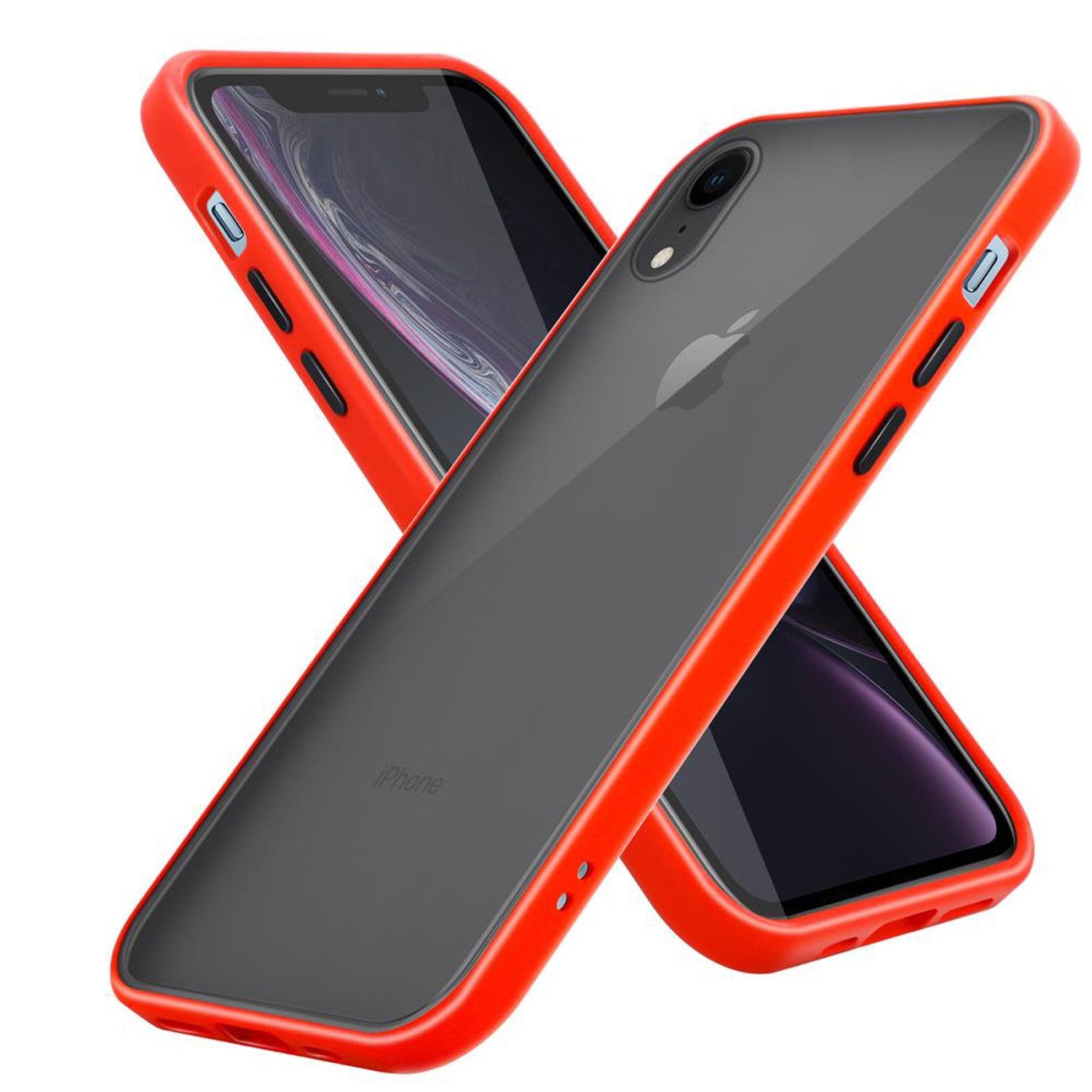 Cadorabo Handyhülle für iPhone XR Hülle Apple iPhone XR, Handy Schutzhülle - Hülle - Ultra Slim Hard Cover Case - Bumper