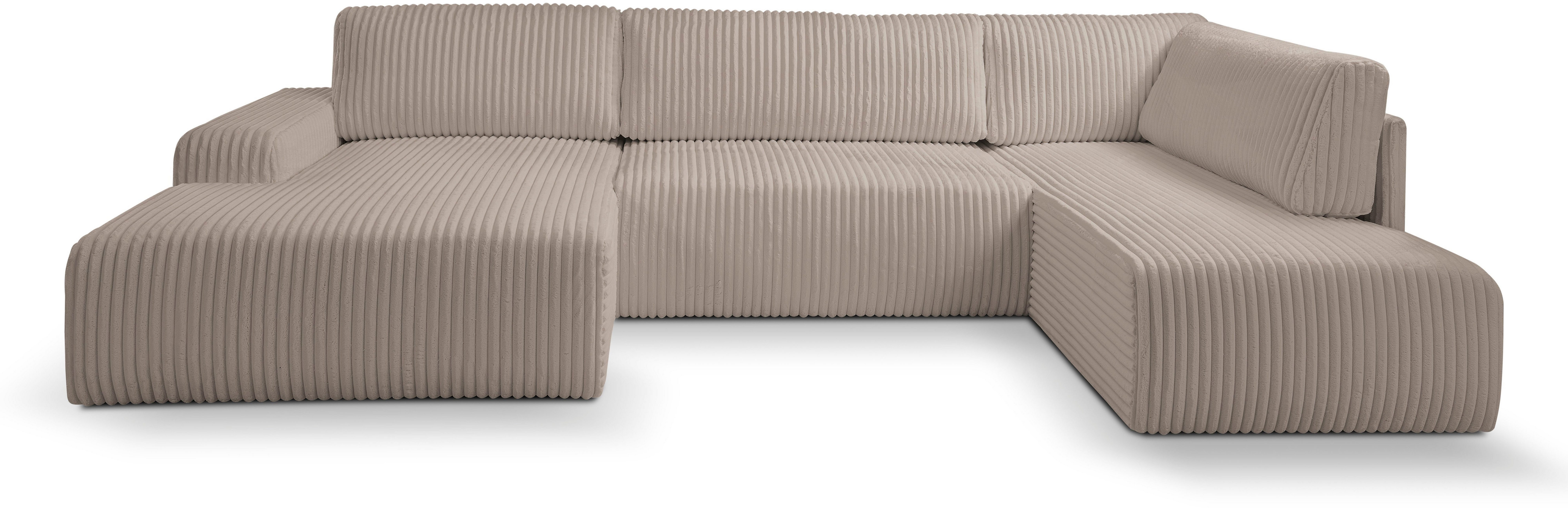 WERK2 Wohnlandschaft Rotterdam-U, U-Form, in kuschelweichem Cord oder Breit günstig online kaufen