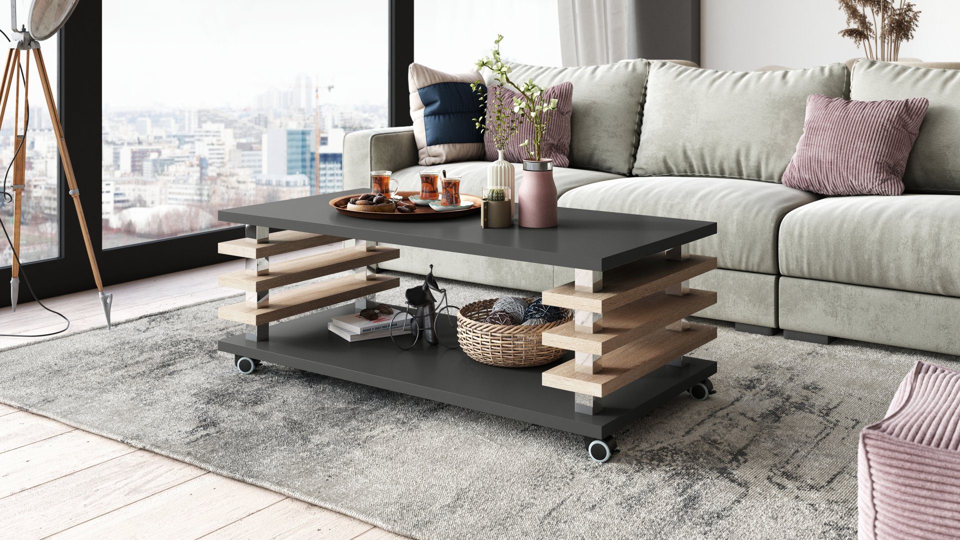 designimpex Couchtisch DC-3 Design Wohnzimmertisch Tisch günstig online kaufen
