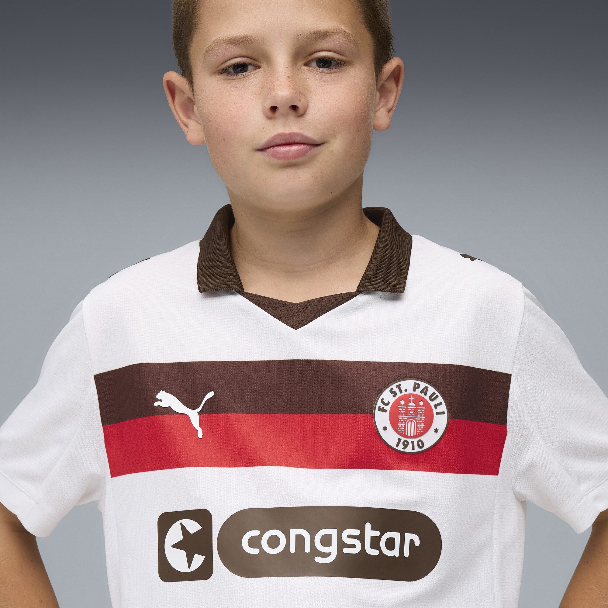 PUMA Poloshirt FC St. Pauli 25/26 Auswärtstrikot Jugendliche