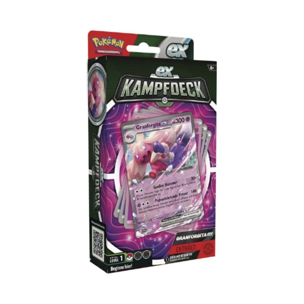 The Pokémon Company International Sammelkarte Pokemon EX-Kampfdeck - Granforgita ex Deck, Deutsches Sammelkartenspiel