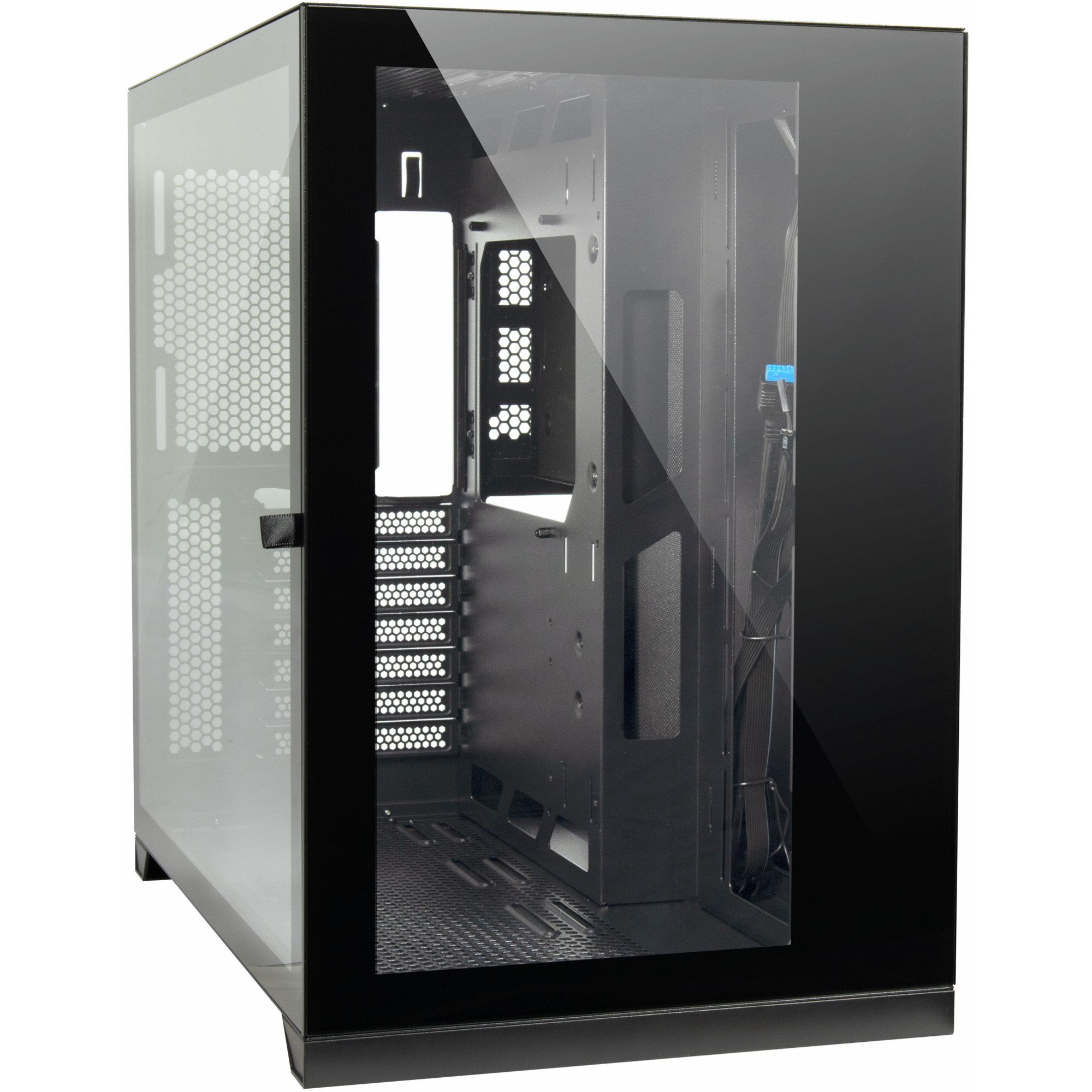 PC-Gehäuse Inter-Tech C-703 Vision, Tower-Gehäuse, (Tempered