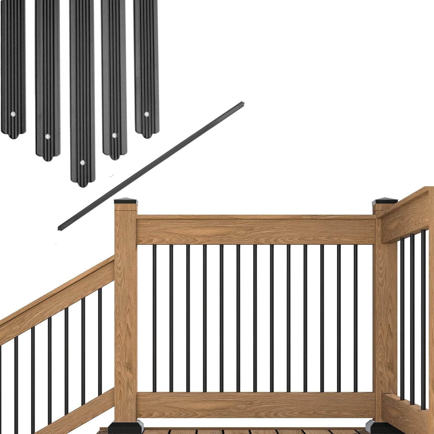 GarveeMore Treppengeländer 50pcs Treppengeländer Schmiedeeisen Eingangsgelä günstig online kaufen
