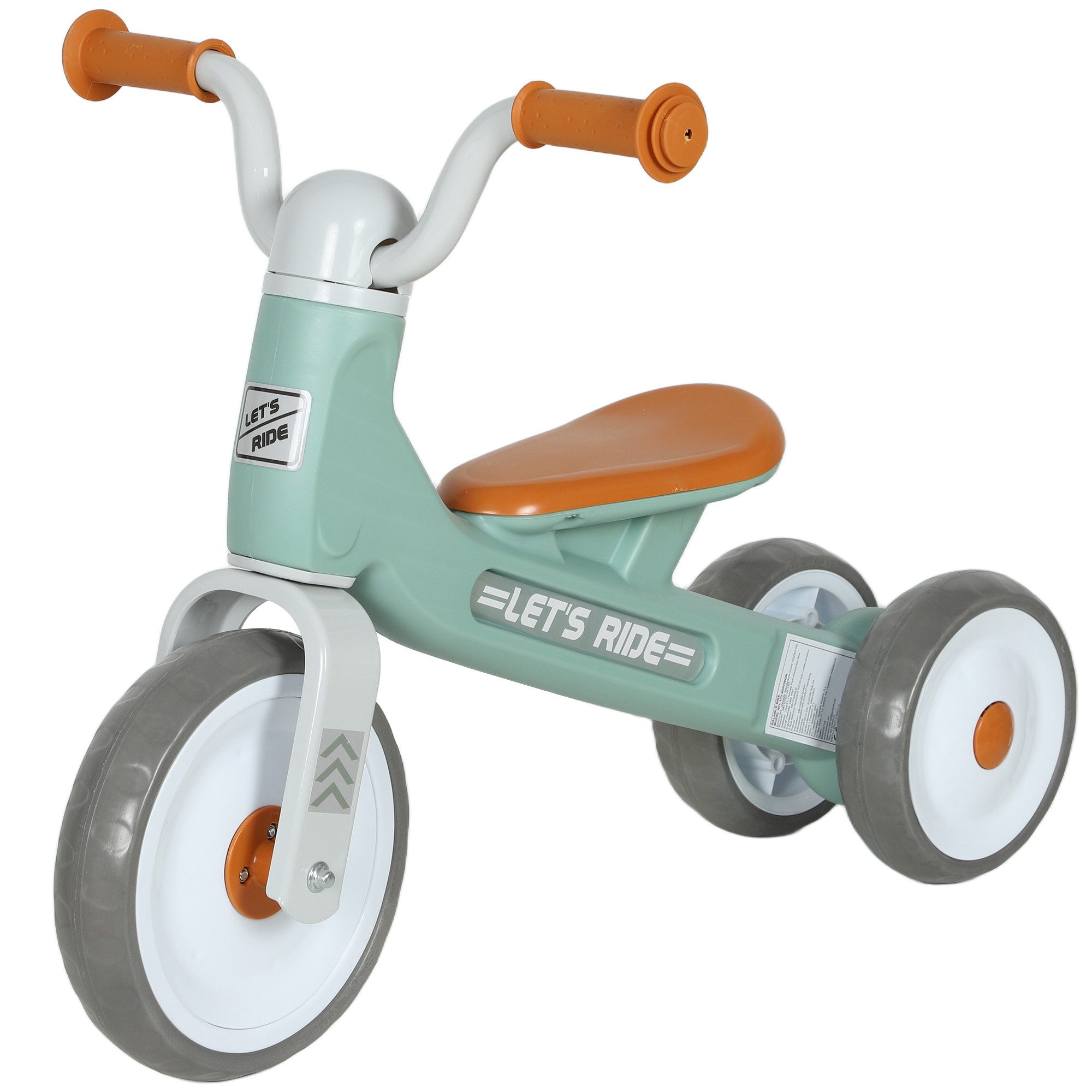 AIYAPLAY Laufrad Lauflernrad ab 1-3 Jahre, Balance Bike für Kleinkinder 21.5 Zoll, mit 3 geräuscharme Räder, Lenkerpolster, Lenker mit 30-Grad-Rotation