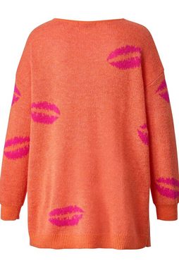 Angel of Style Strickpullover Pullover oversized Kussmund V-Ausschnitt Langarm