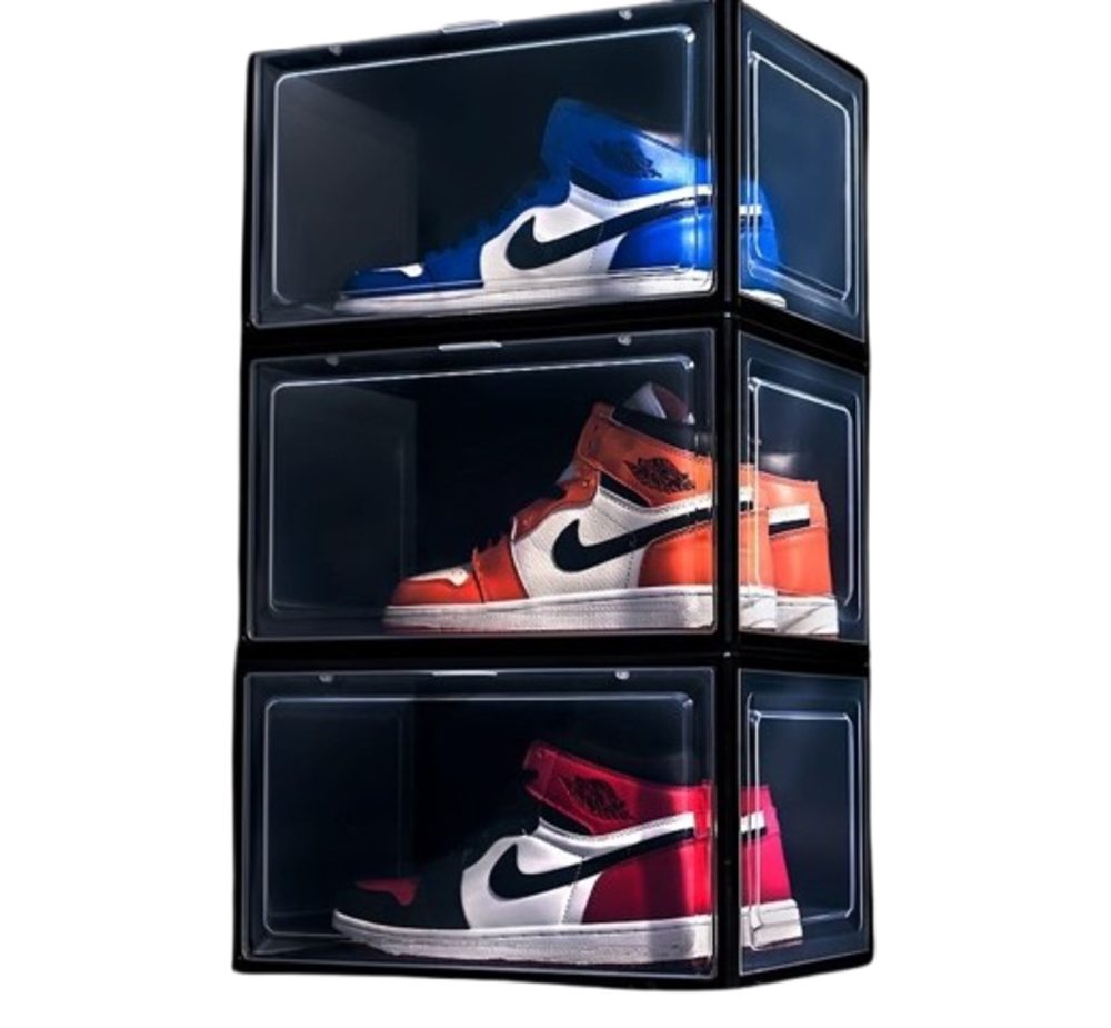 Creliv Schuhbox Schuhaufbewahrung mit Magnetische Tür, bis Размер 48 (2 St)