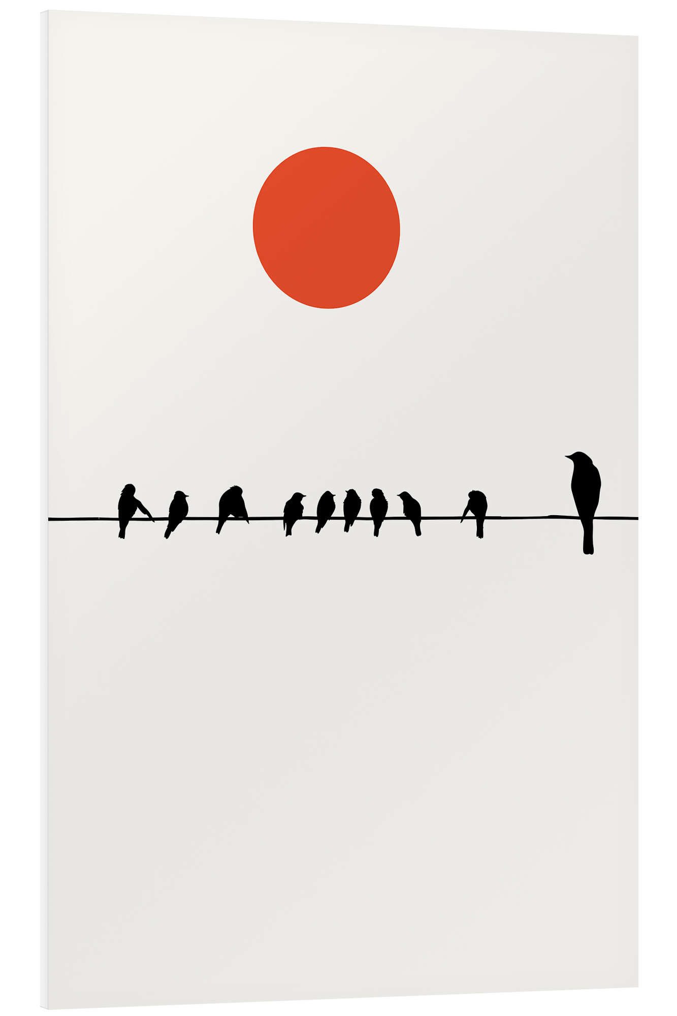 Posterlounge Wandbild Sit and wait, KUBISTIKA, erhältlich als Poster, Leinwandbild, Wandsticker oder Acrylglasbild