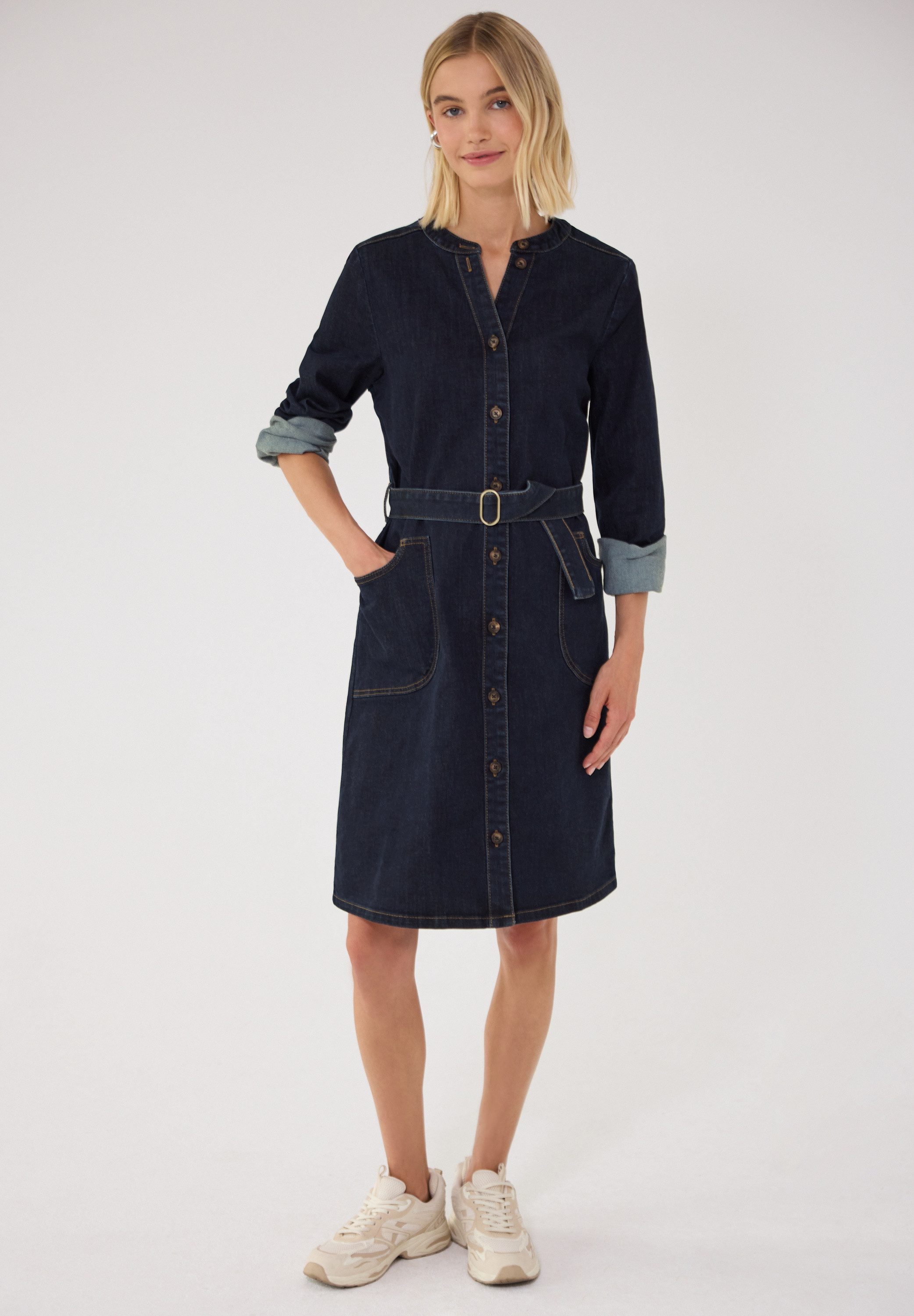 STREET ONE STUDIO Jeanskleid mit Knopfleiste