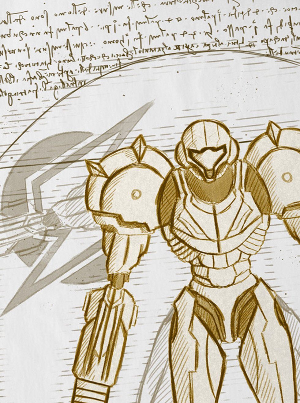 style3 T-Shirt Vitruvianische Samus Return metroid günstig online kaufen